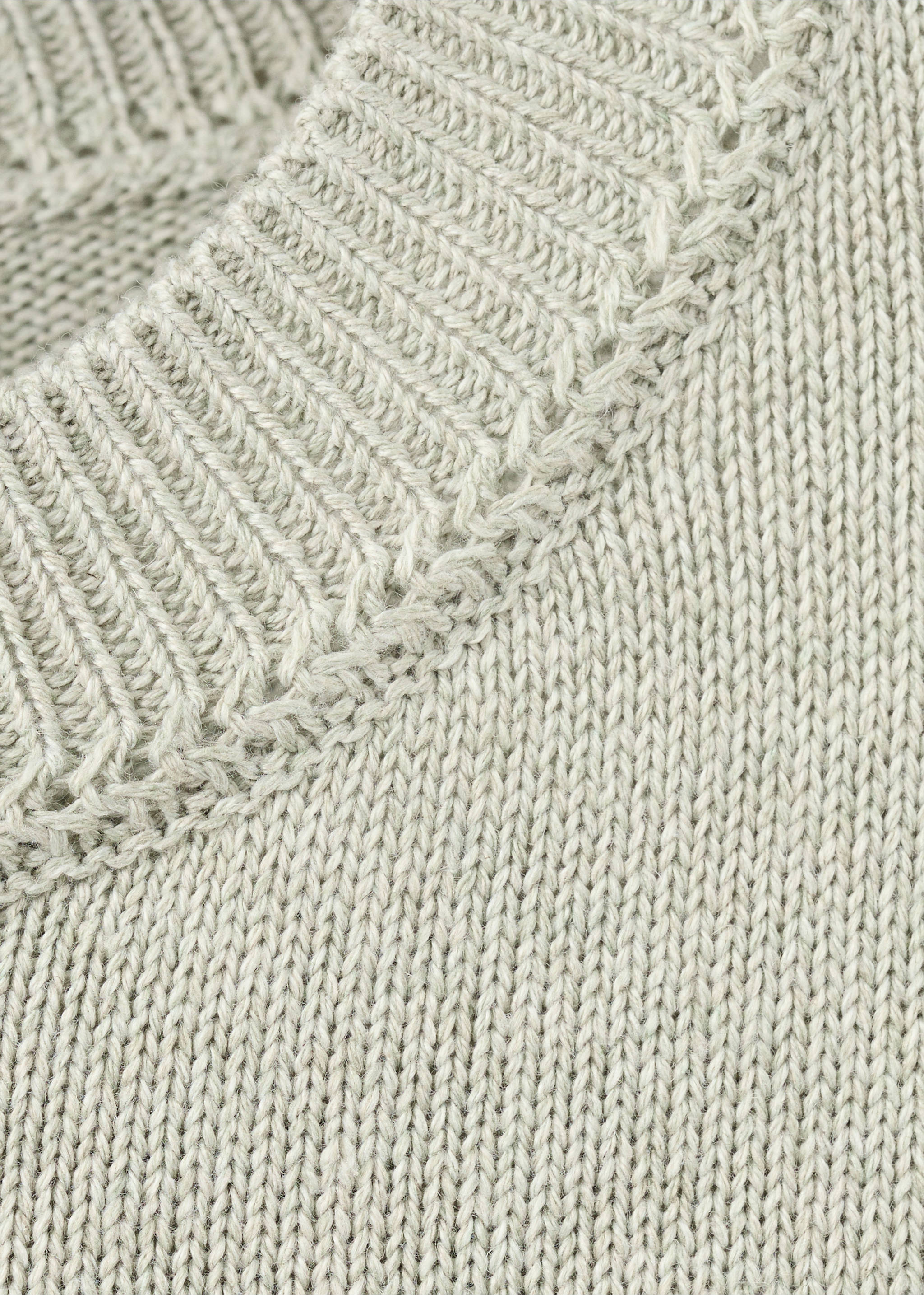 Jersey punto combinado - Detalle del artículo 8, Verde agua. Ref: 27034093-00.