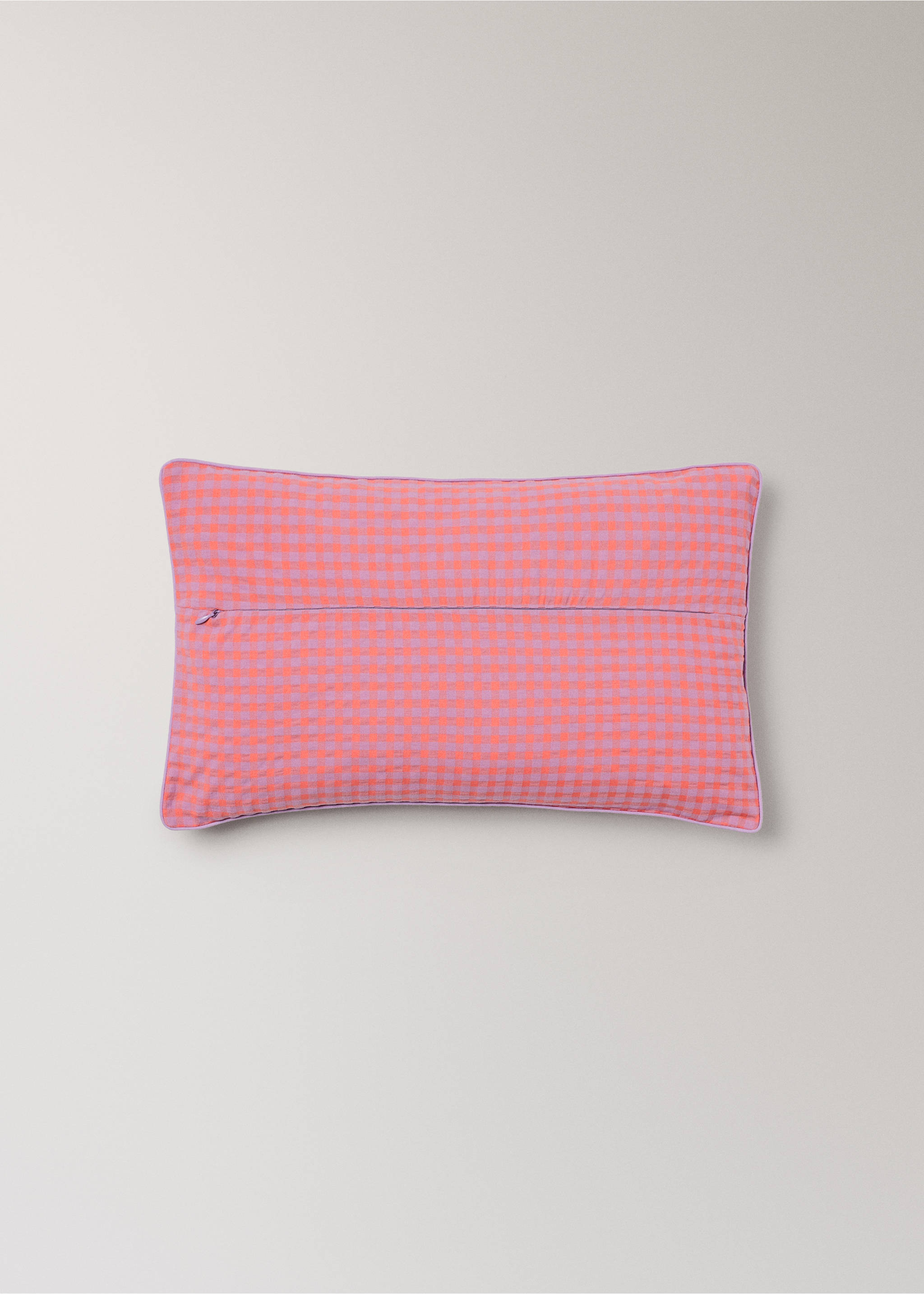Çocuk için kareli yastık kılıfı 30x50 cm - Ürün detayı 1, Pembe. Ref: 27034102-00.