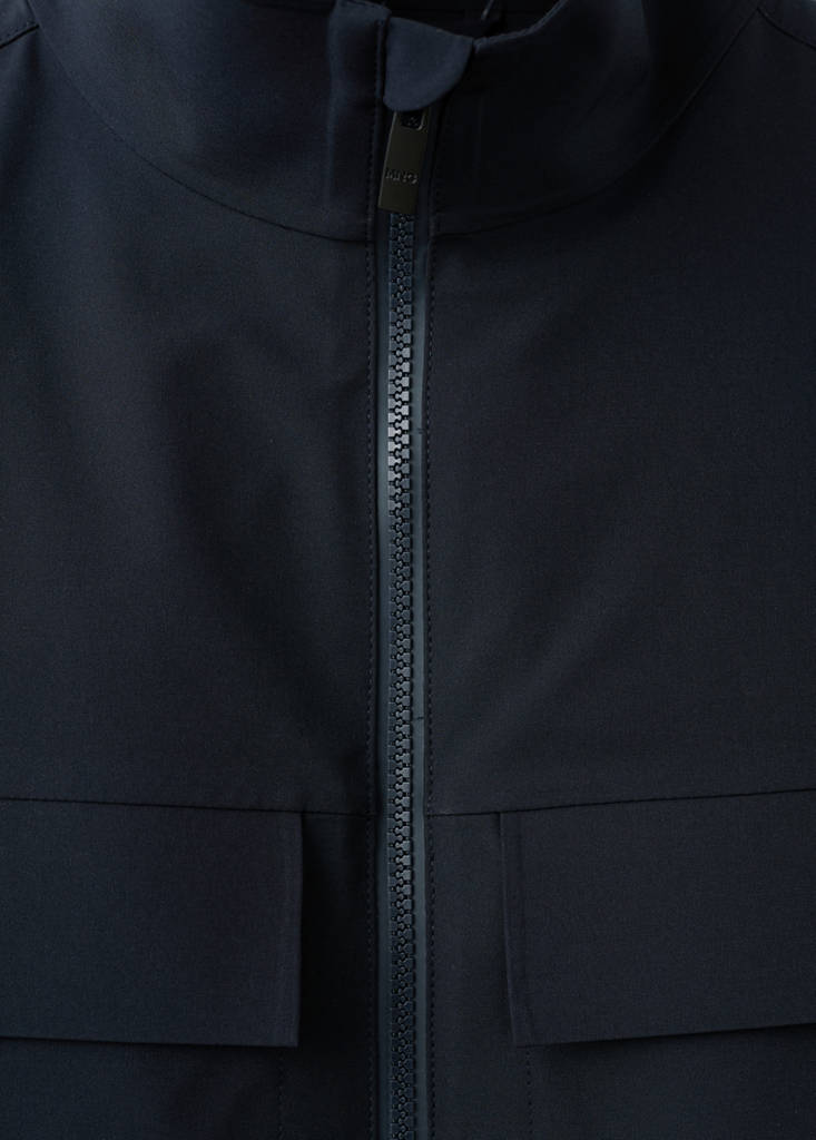 Water-repellent jacket with pockets — Navy