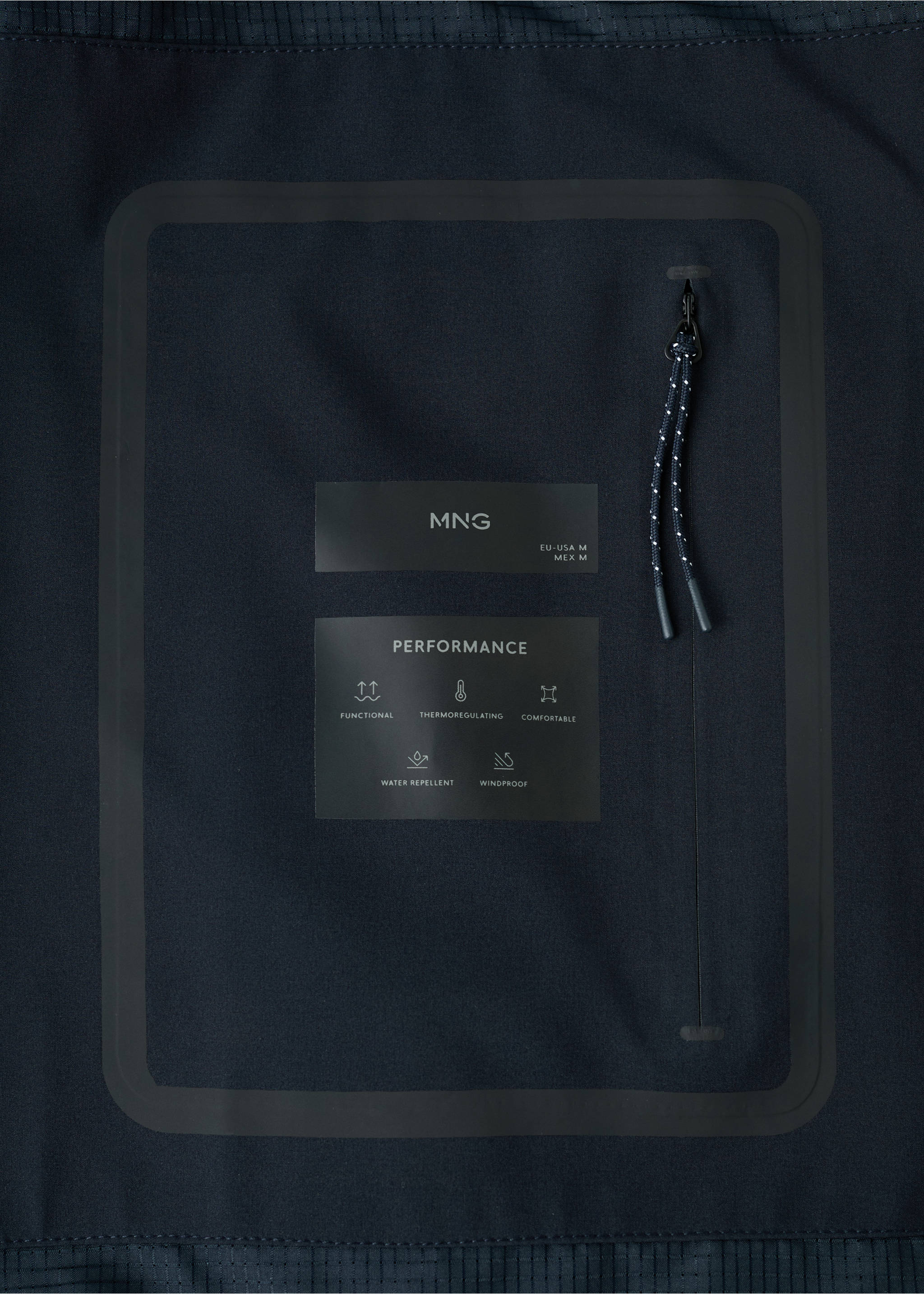 Chaqueta water-repellent bolsillos - Detalle del artículo 0, Azul marino. Ref: 27034407-00.