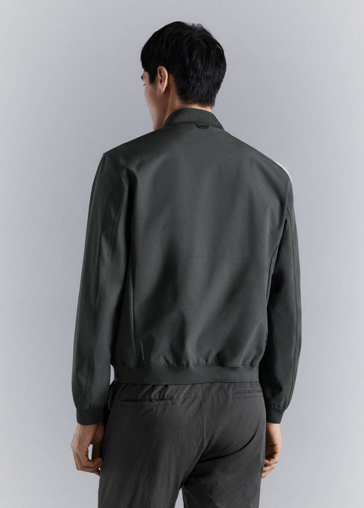 Water-repellent bomber jacket — Dark Grey