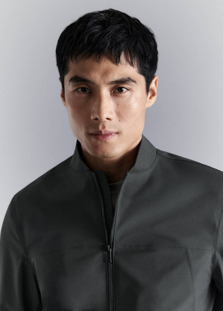 Water-repellent bomber jacket — Dark Grey