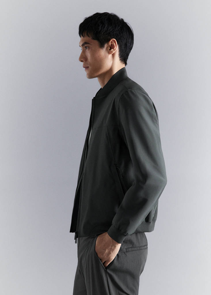 Water-repellent bomber jacket — Dark Grey