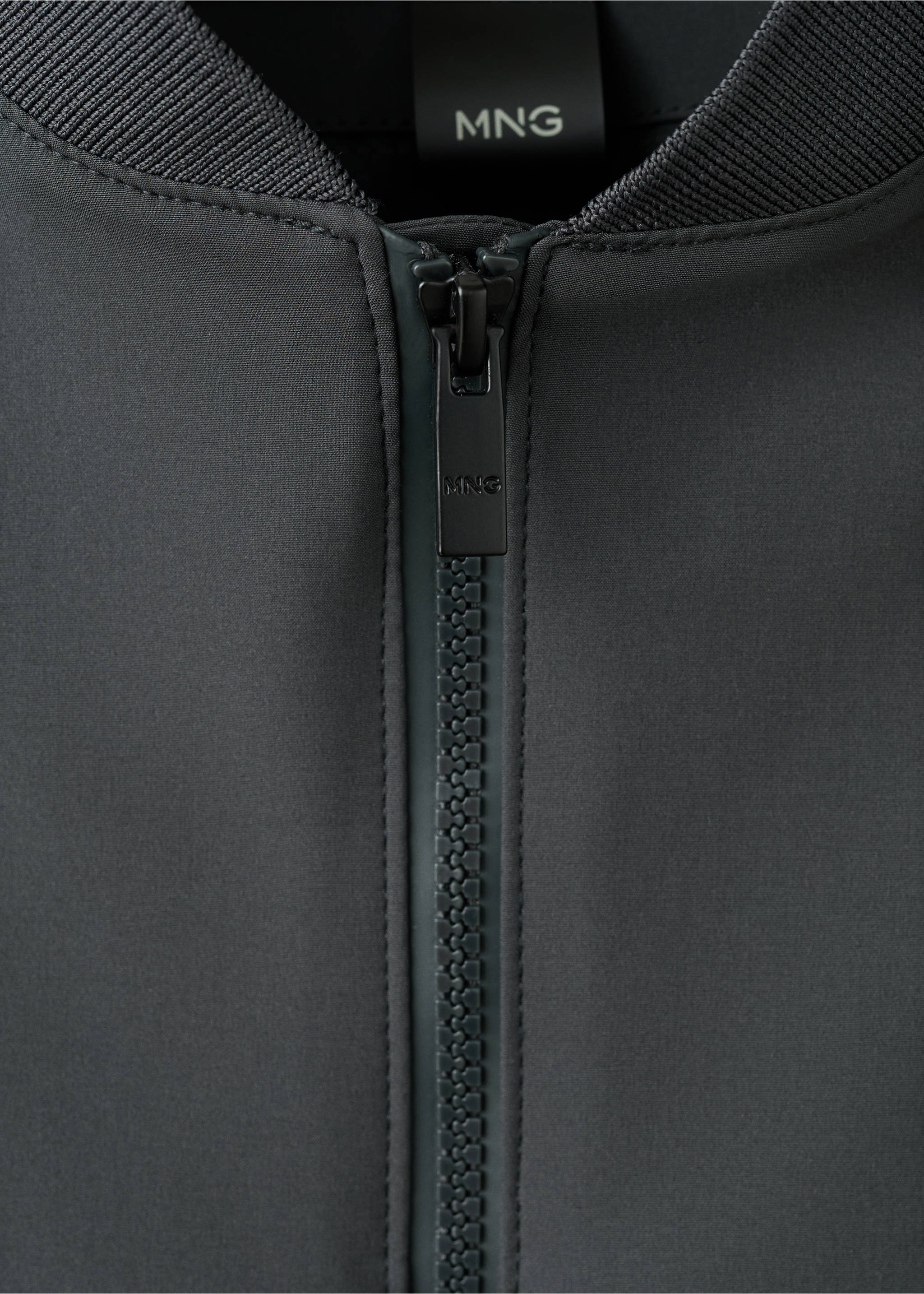 Chaqueta bomber water-repellent - Detalle del artículo 8, Gris oscuro. Ref: 27034408-00.