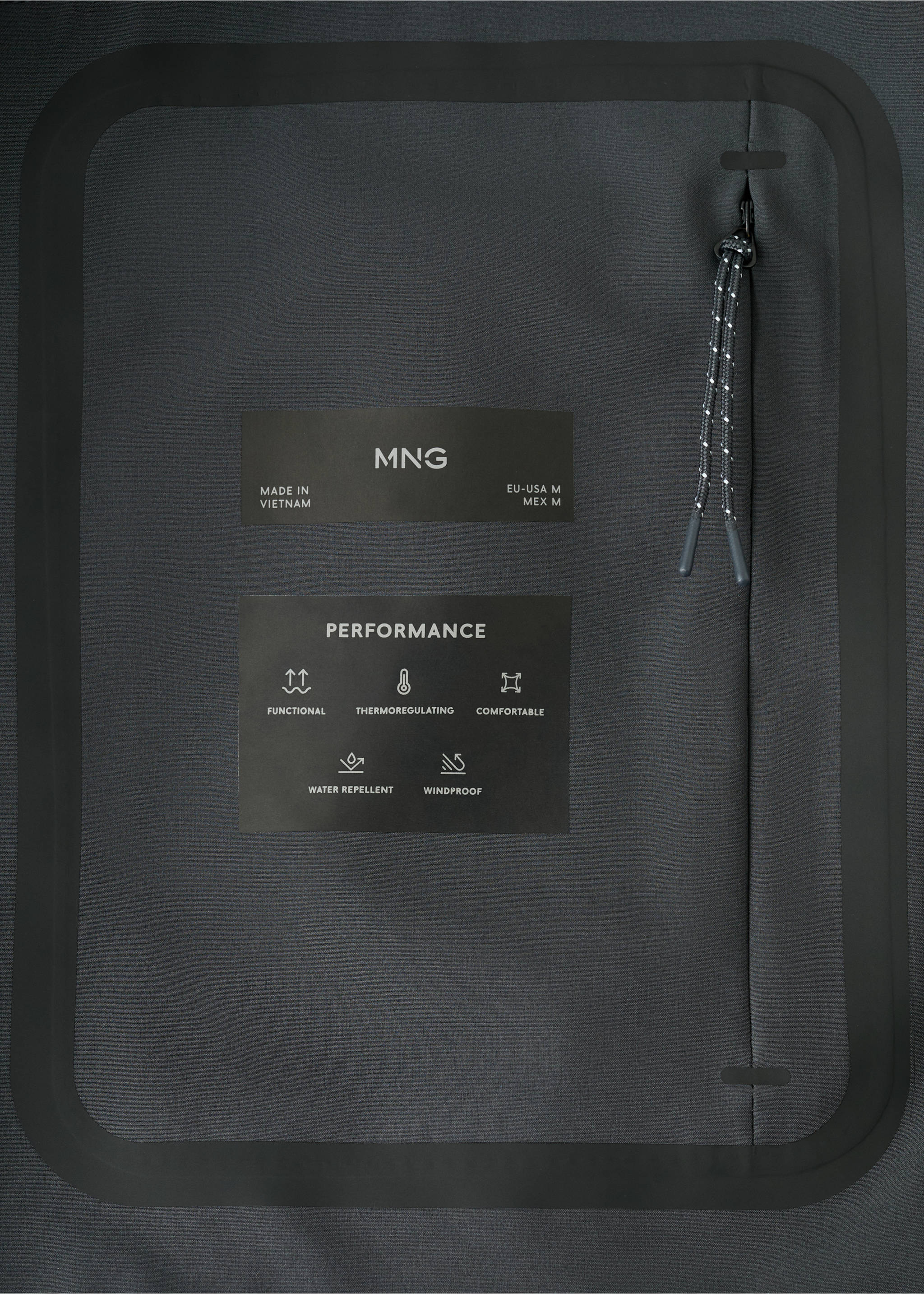 Chaqueta bomber water-repellent - Detalle del artículo 0, Gris oscuro. Ref: 27034408-00.