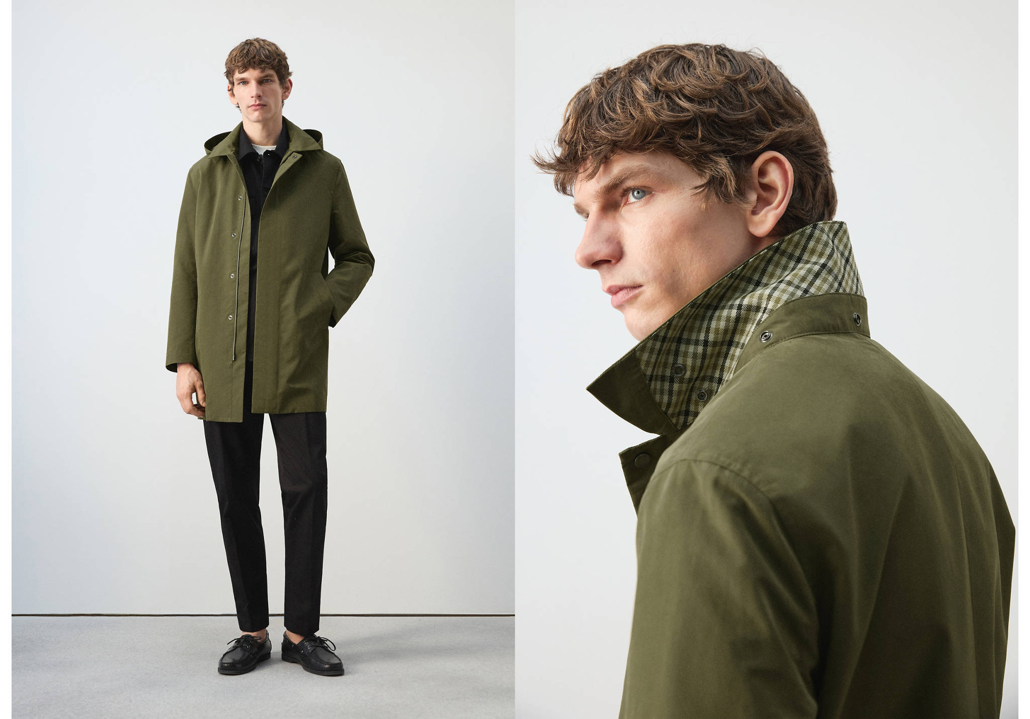 Parka water-repellent capucha desmontable - Plano panorámico