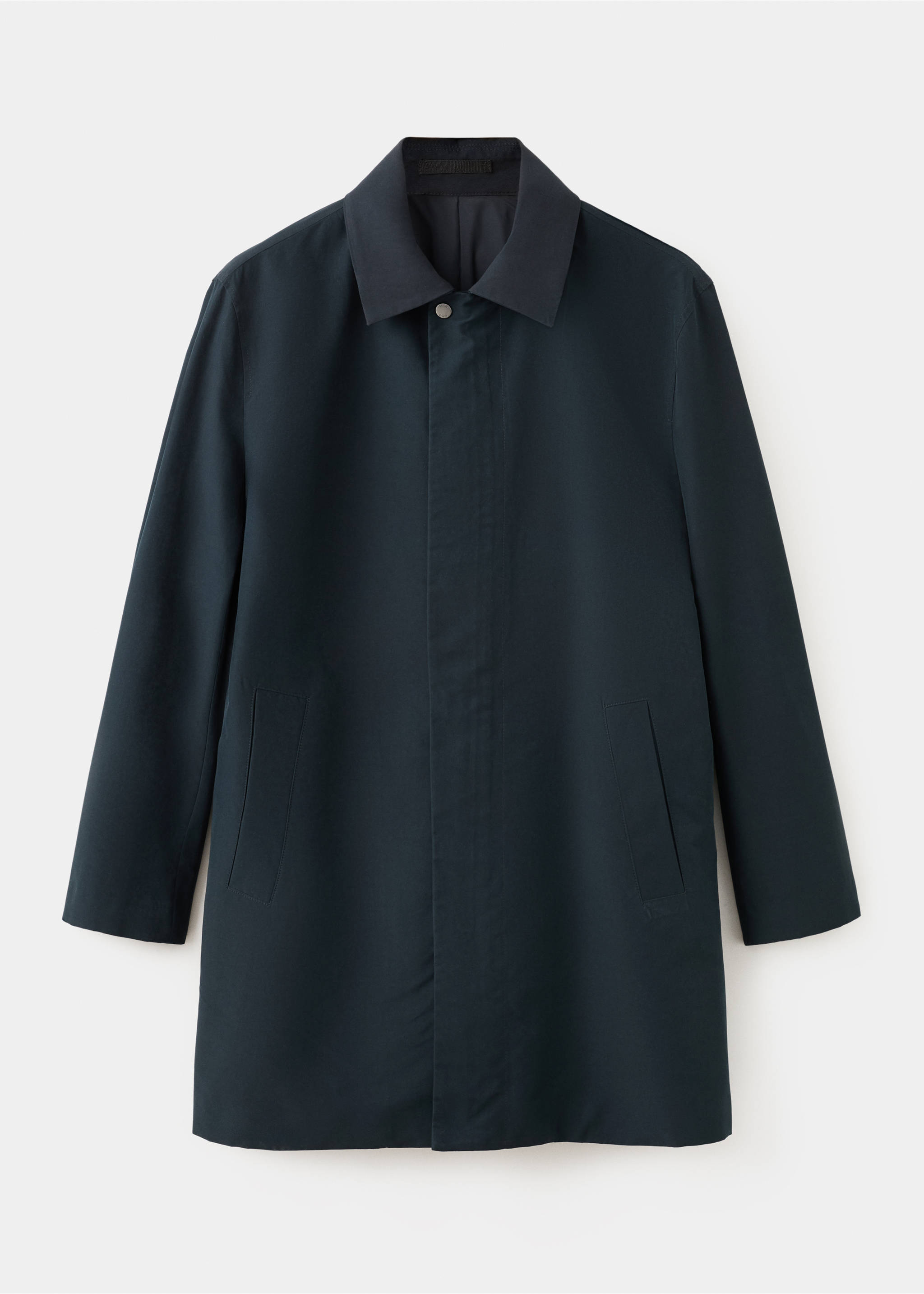 Parka water-repellent z odpinanym kapturem - Szczegóły artykułu 8, Granatowy. Ref: 27034409-00.