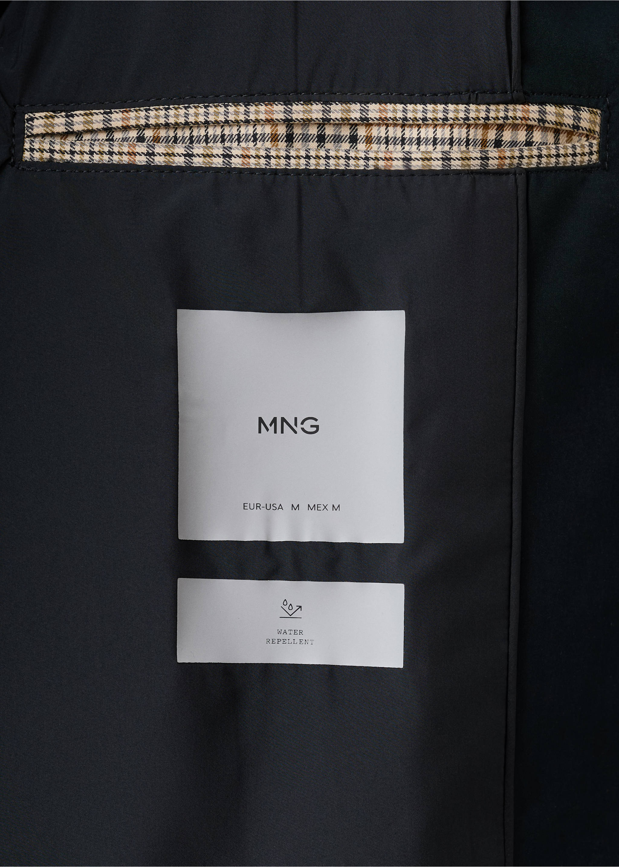 Parka water-repellent z odpinanym kapturem - Szczegóły artykułu 0, Granatowy. Ref: 27034409-00.