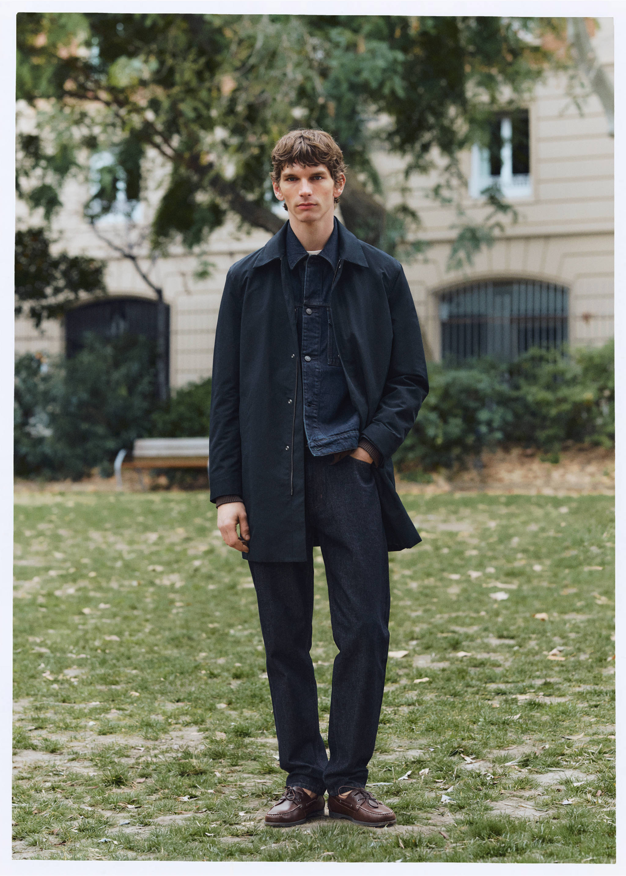 Parka water-repellent capucha desmontable - Detalle del artículo 5, Azul marino. Ref: 27034409-00.