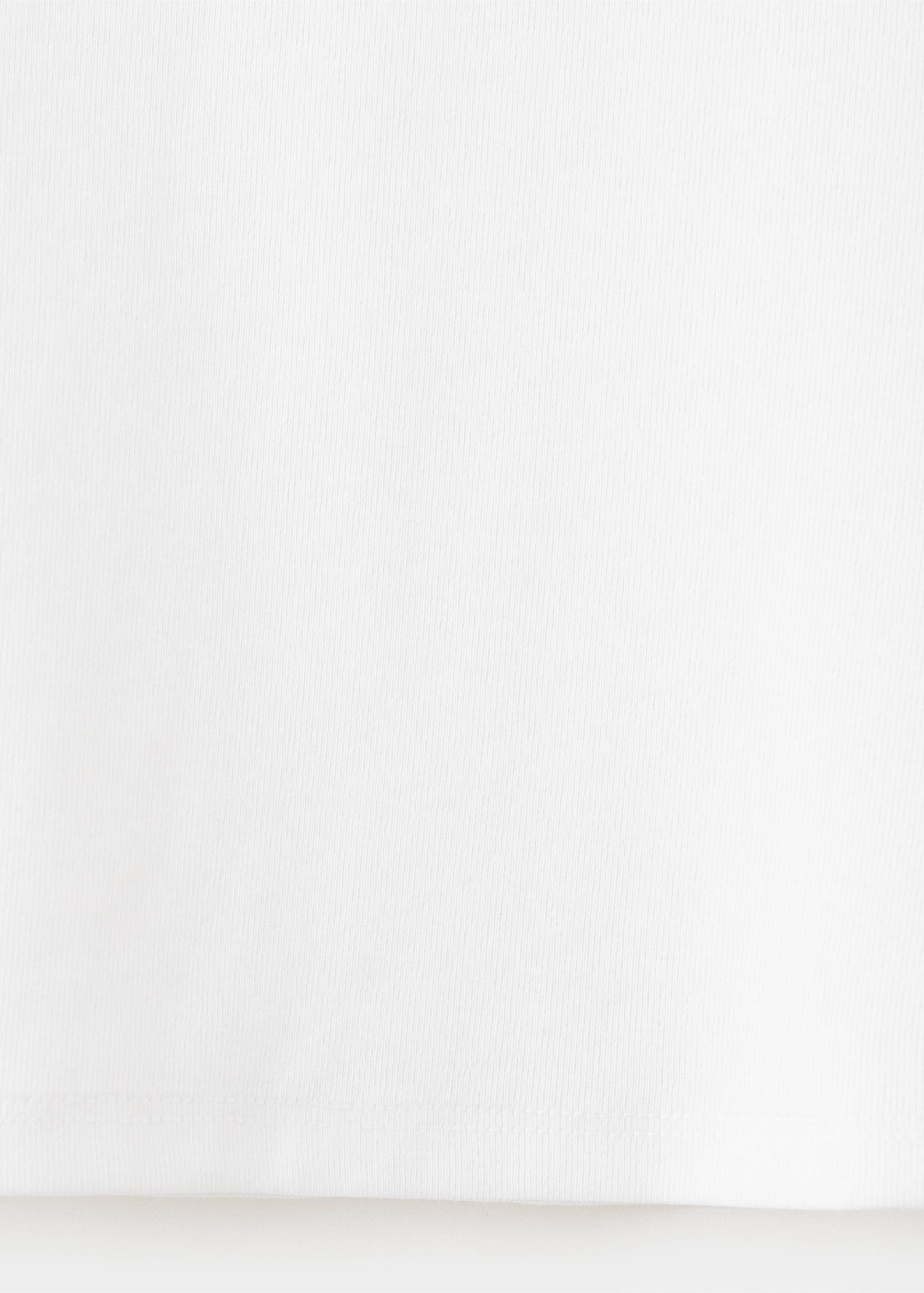 Embroidered detail T-shirt - Details of the article 0, Off White. Ref: 27034411-00.