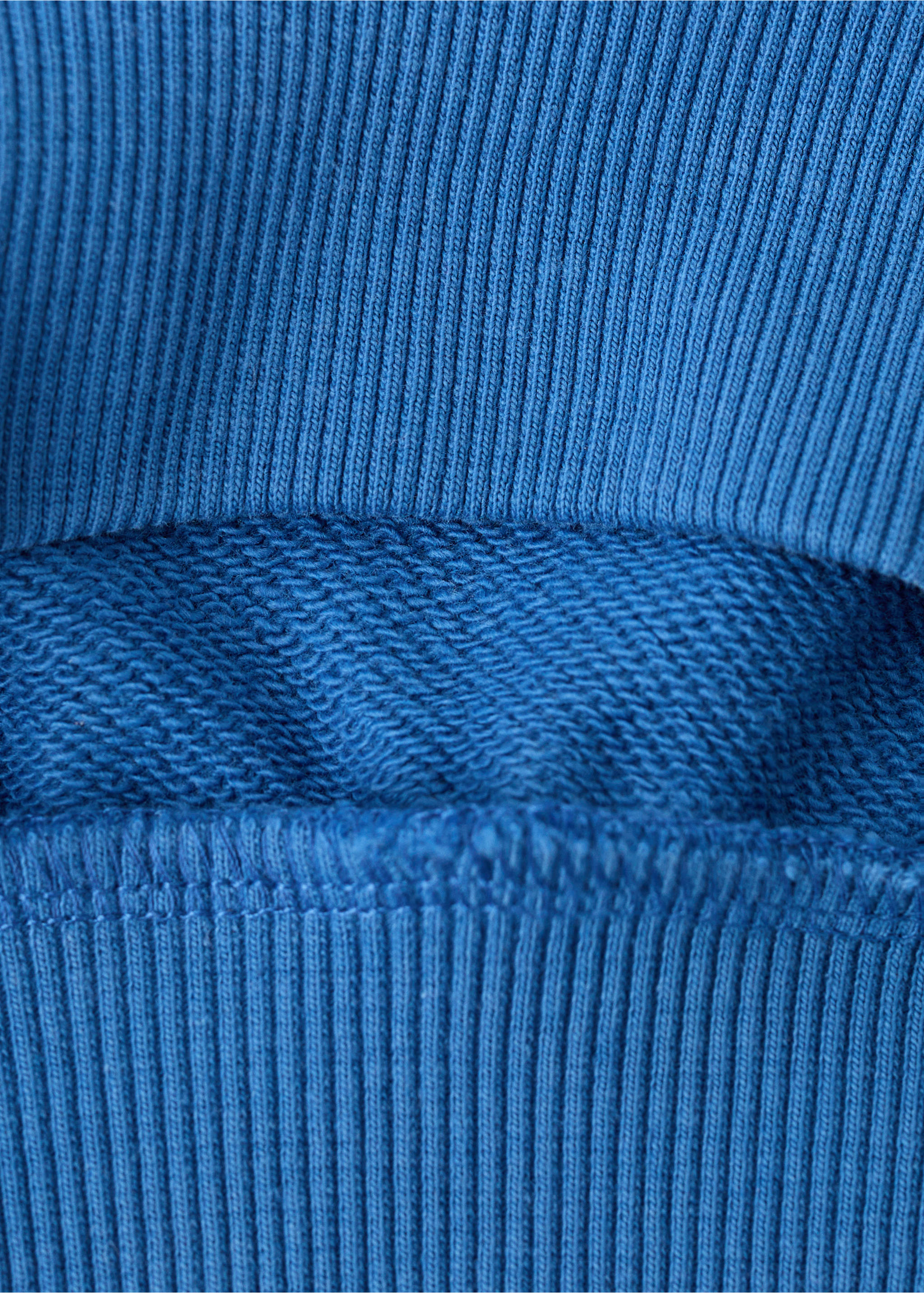 Oversized embroidered sweatshirt - Details of the article 0, Vibrant blue. Ref: 27034413-00.