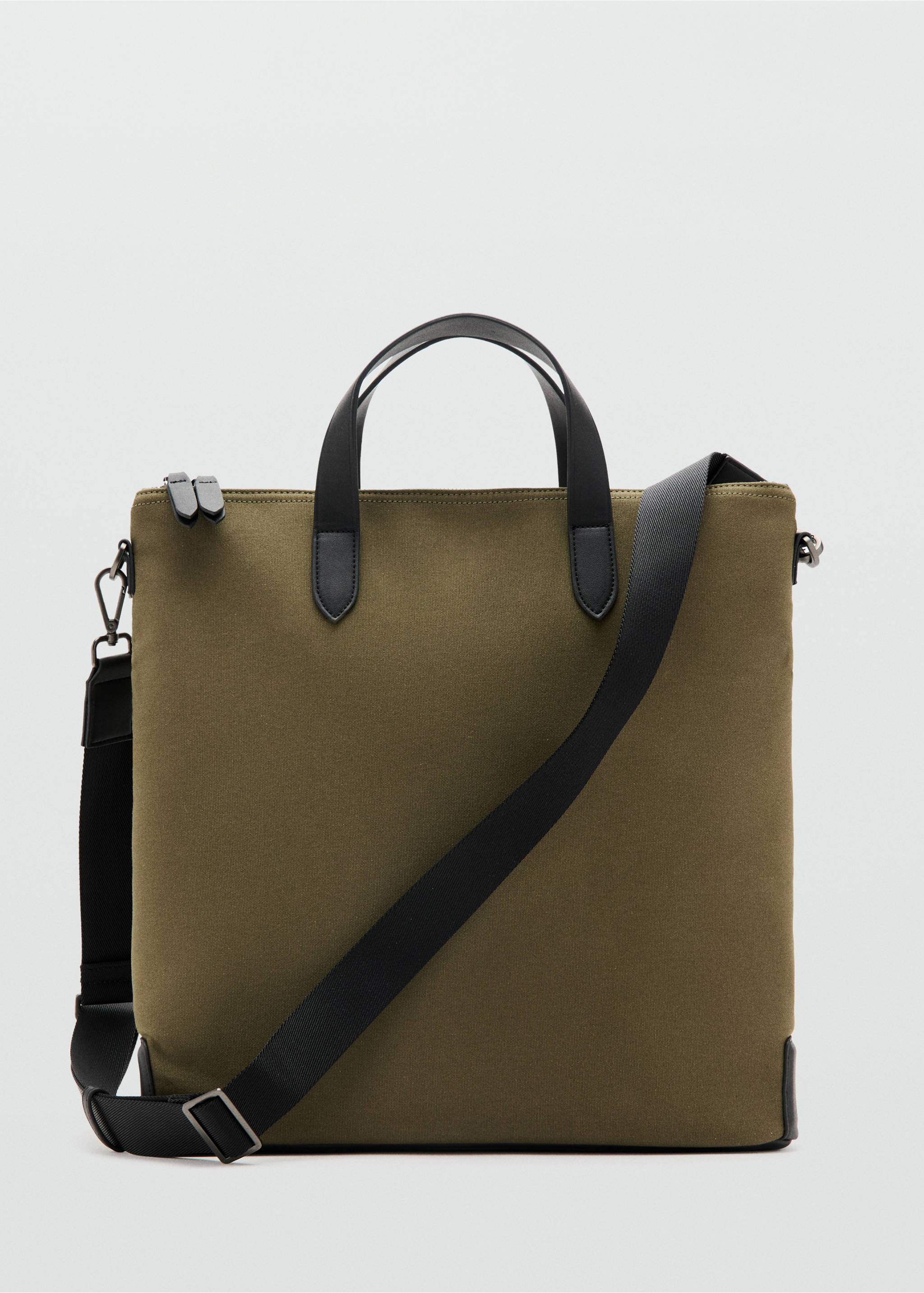 Bolso tote 100% algodón asa regulable - Artículo sin modelo, Khaki. Ref: 27034414-00.