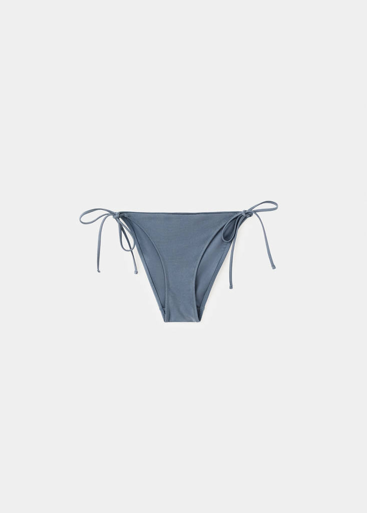Klassischer Bikini-Slip mit Schleifen — Blau
