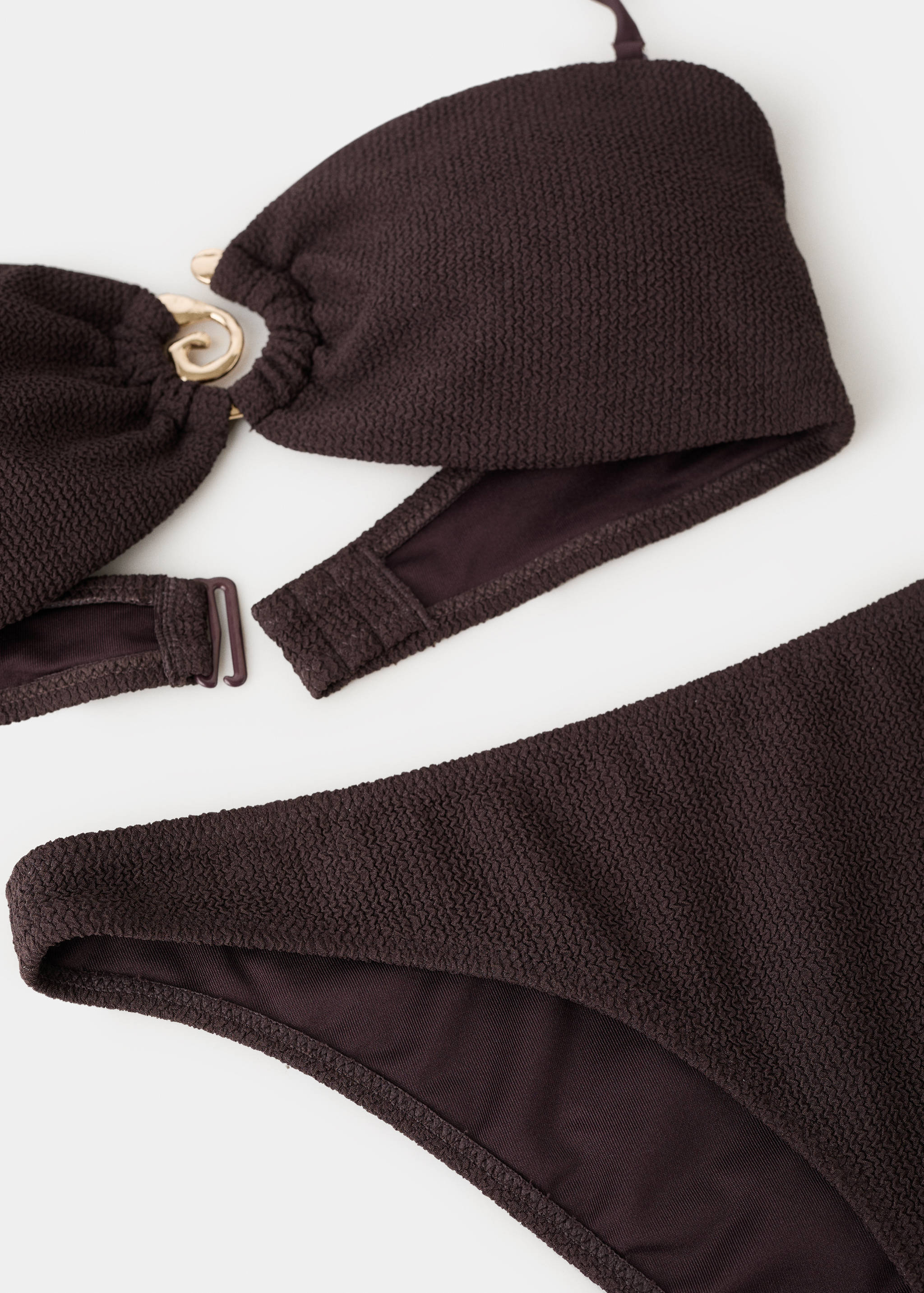 Classic textured bikini bottoms - Details of the article 0