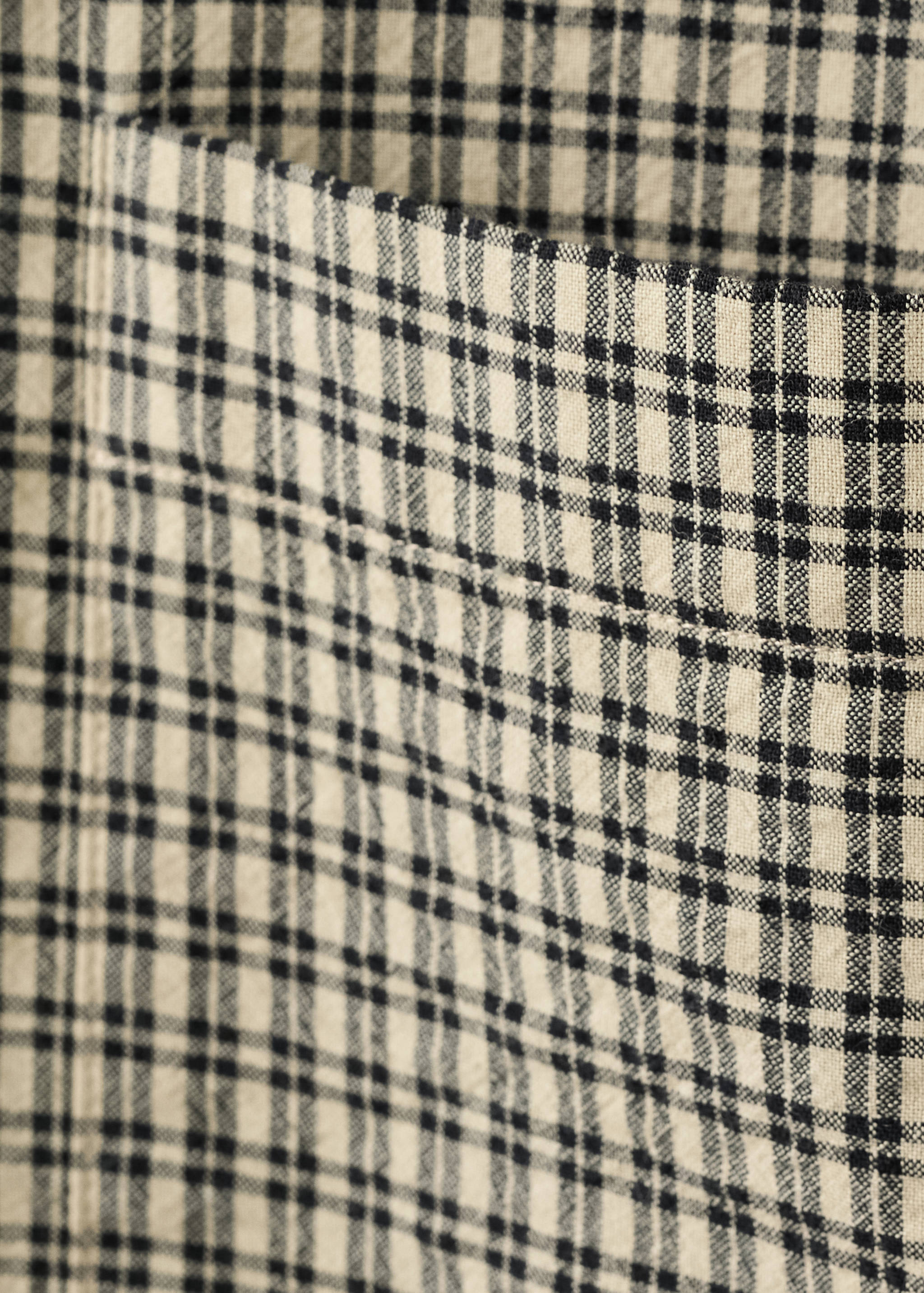 Chemise regular fit à carreaux en coton - Détail de l'article 0