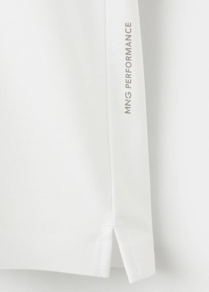 Slim fit comfort stretch Coolmax ® T-shirt — White
