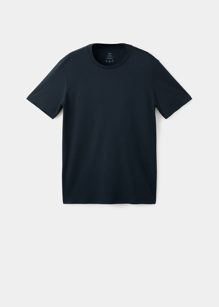 Slim fit comfort stretch Coolmax ® T-shirt — Navy