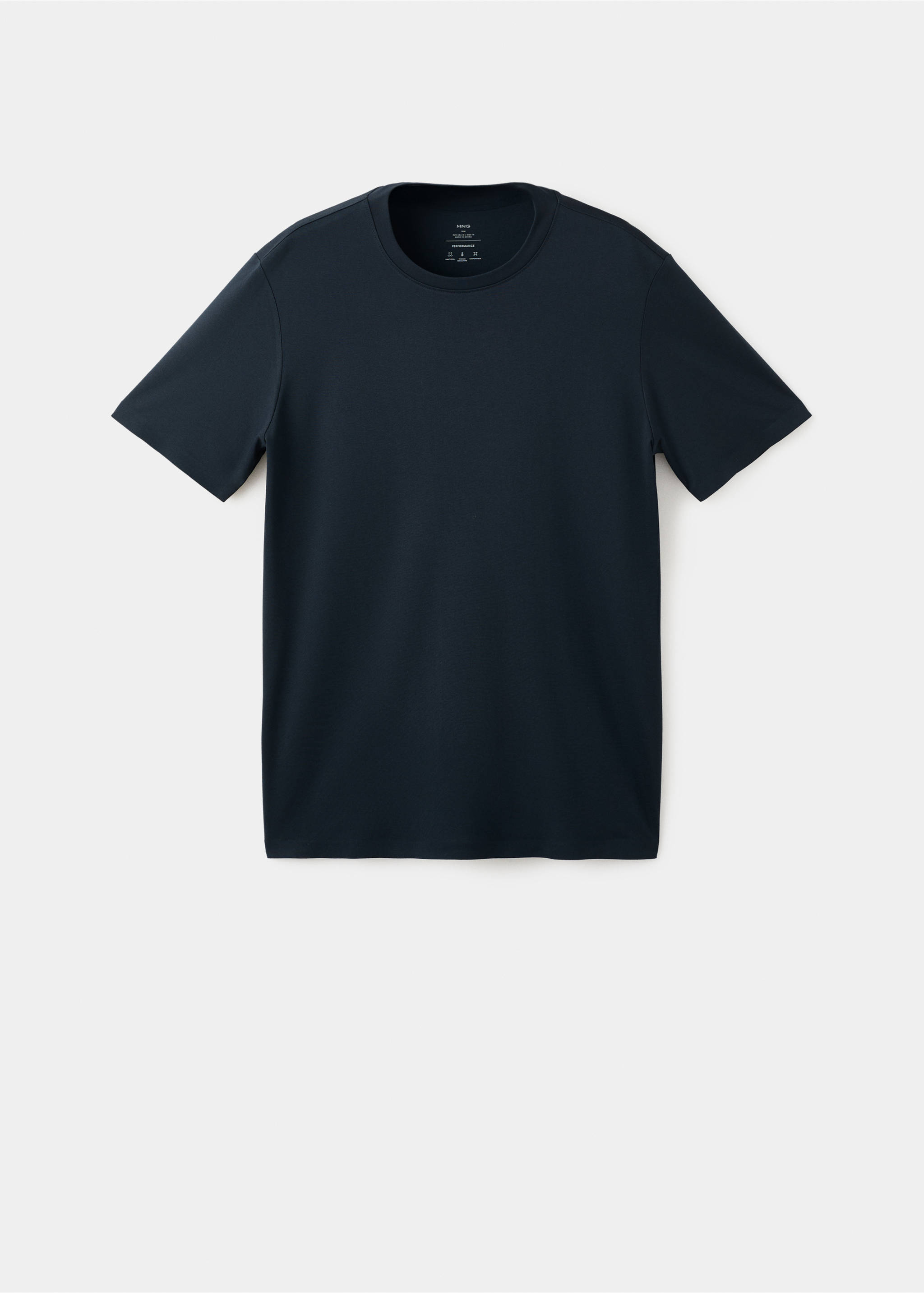 Camiseta slim fit comfort stretch Coolmax ® - Artículo sin modelo, Azul marino. Ref: 27034426-00.