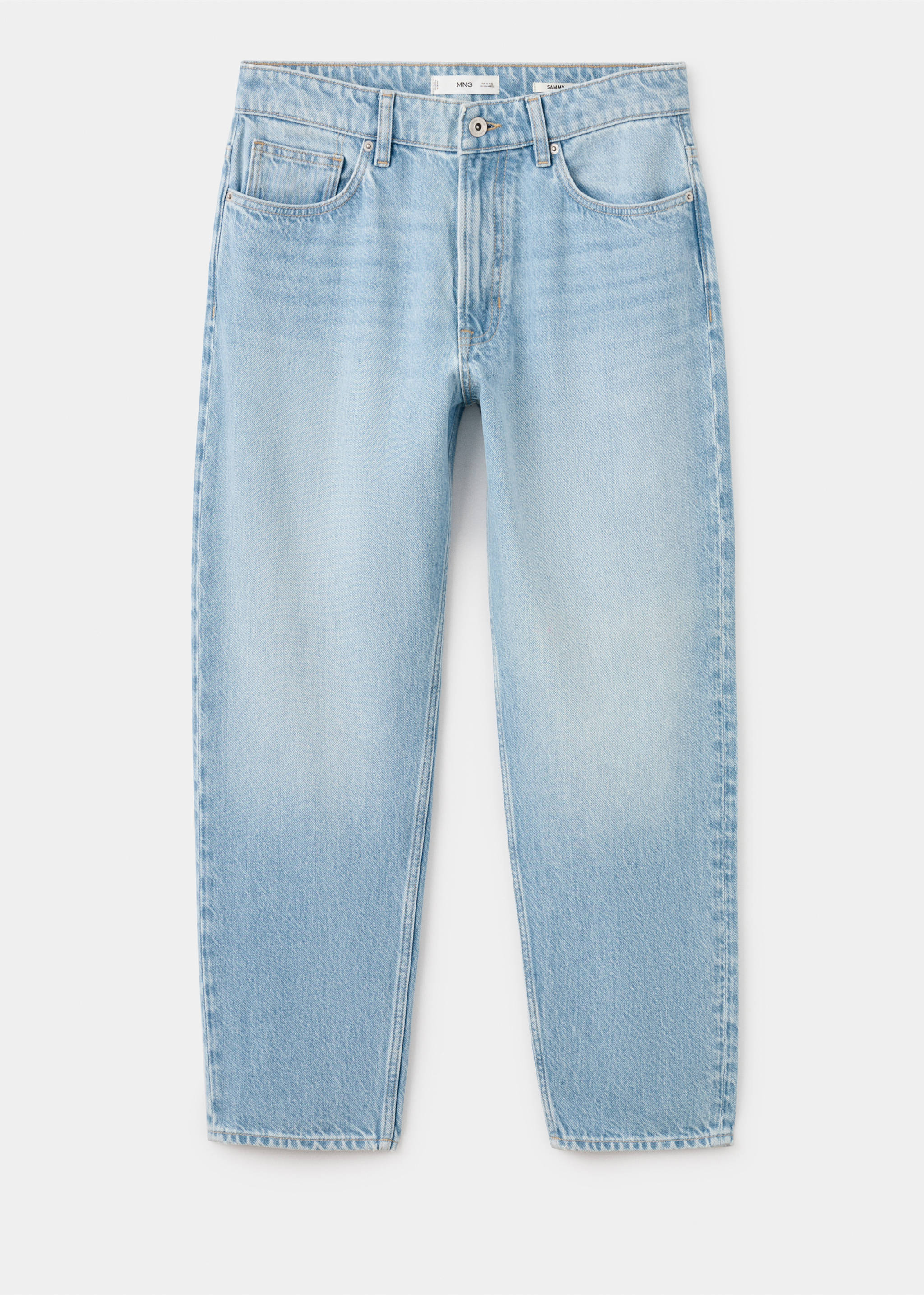 Jeans Sammy  cropped carrot fit - Artículo sin modelo, Azul claro. Ref: 27034427-00.