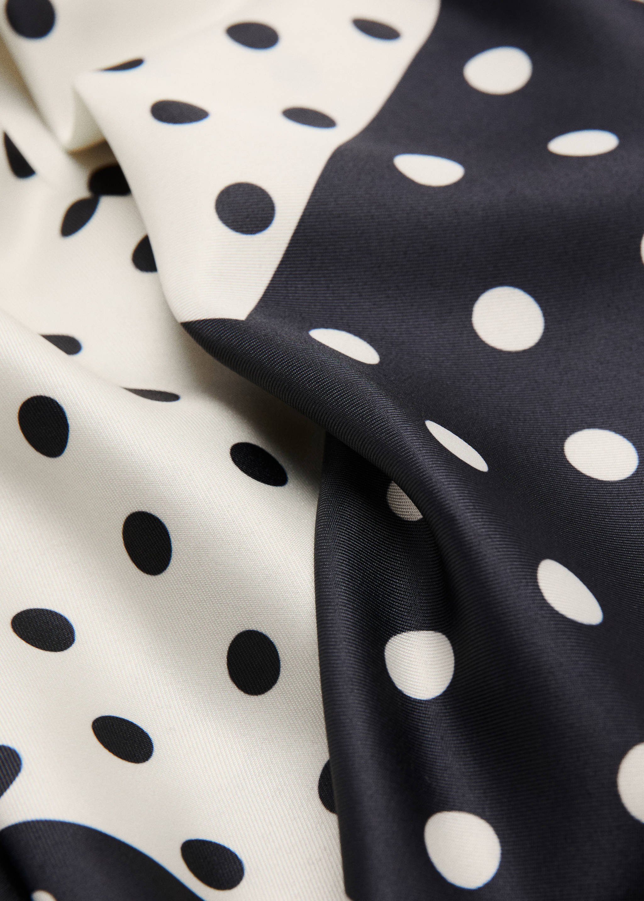 Satin check-print scarf - Medium plane