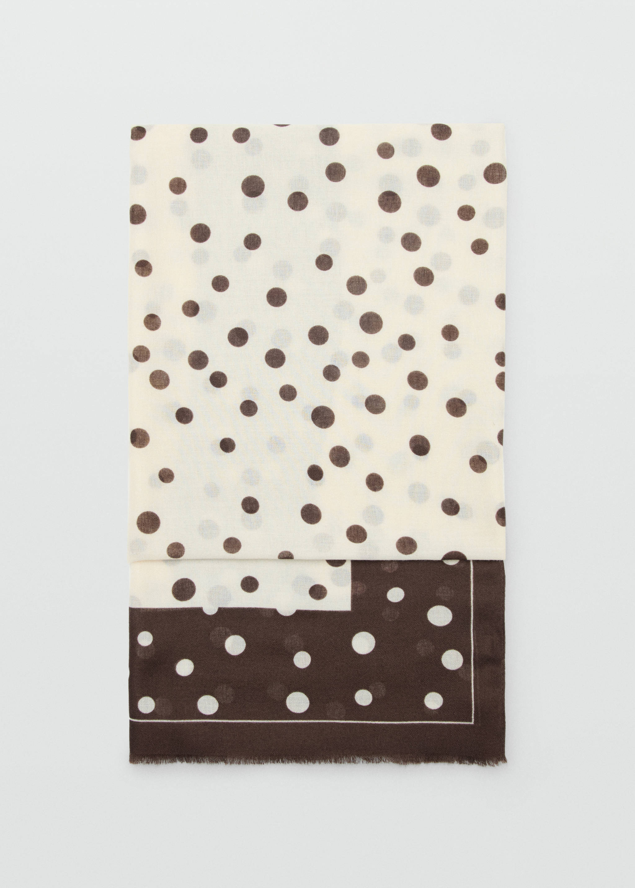 Spots print scarf - Article without model