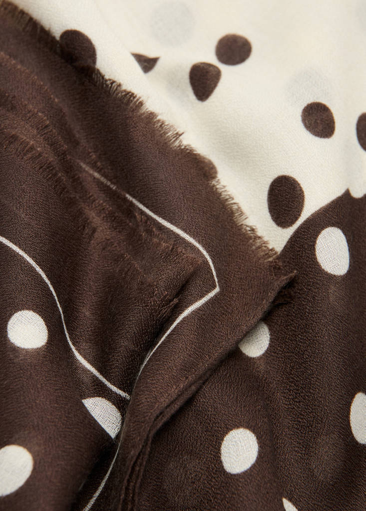 Fular estampado lunares