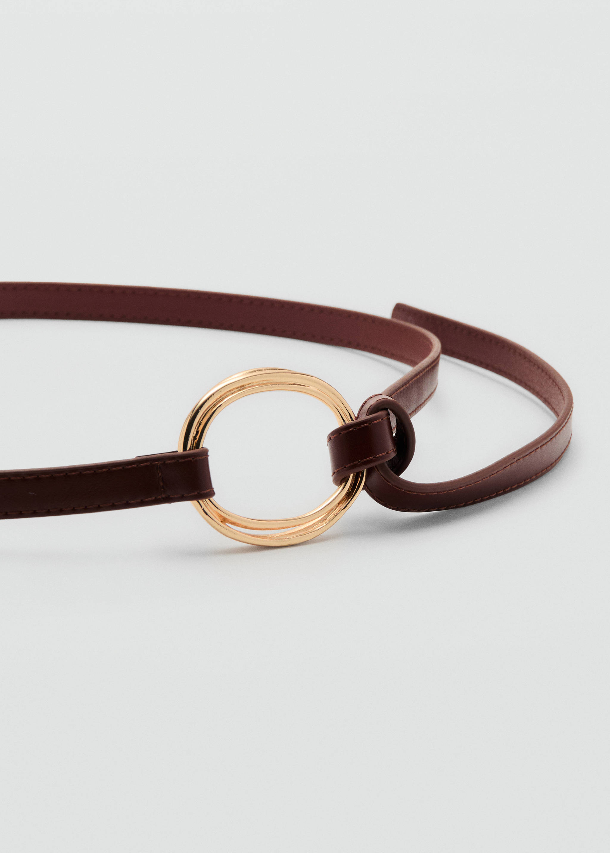 Thin belt with maxi-buckle - Medium plane