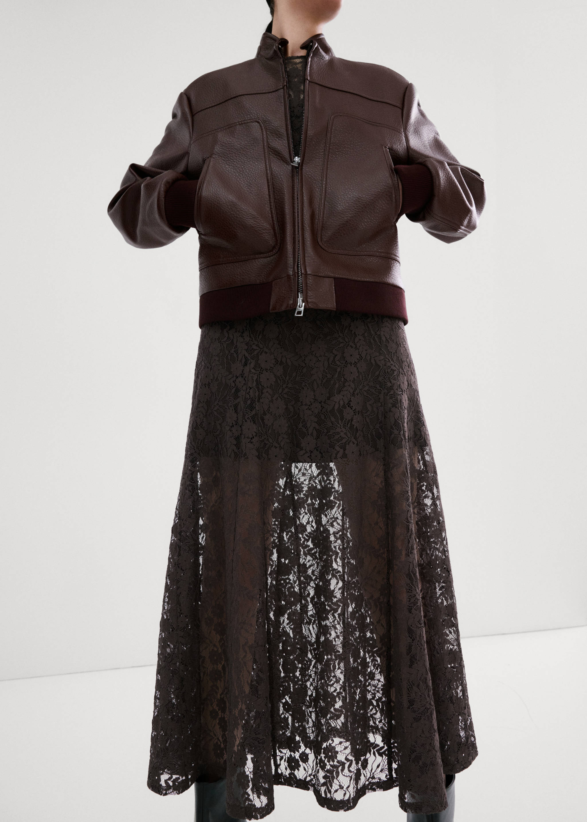 Combined lace dress - Details of the article 6