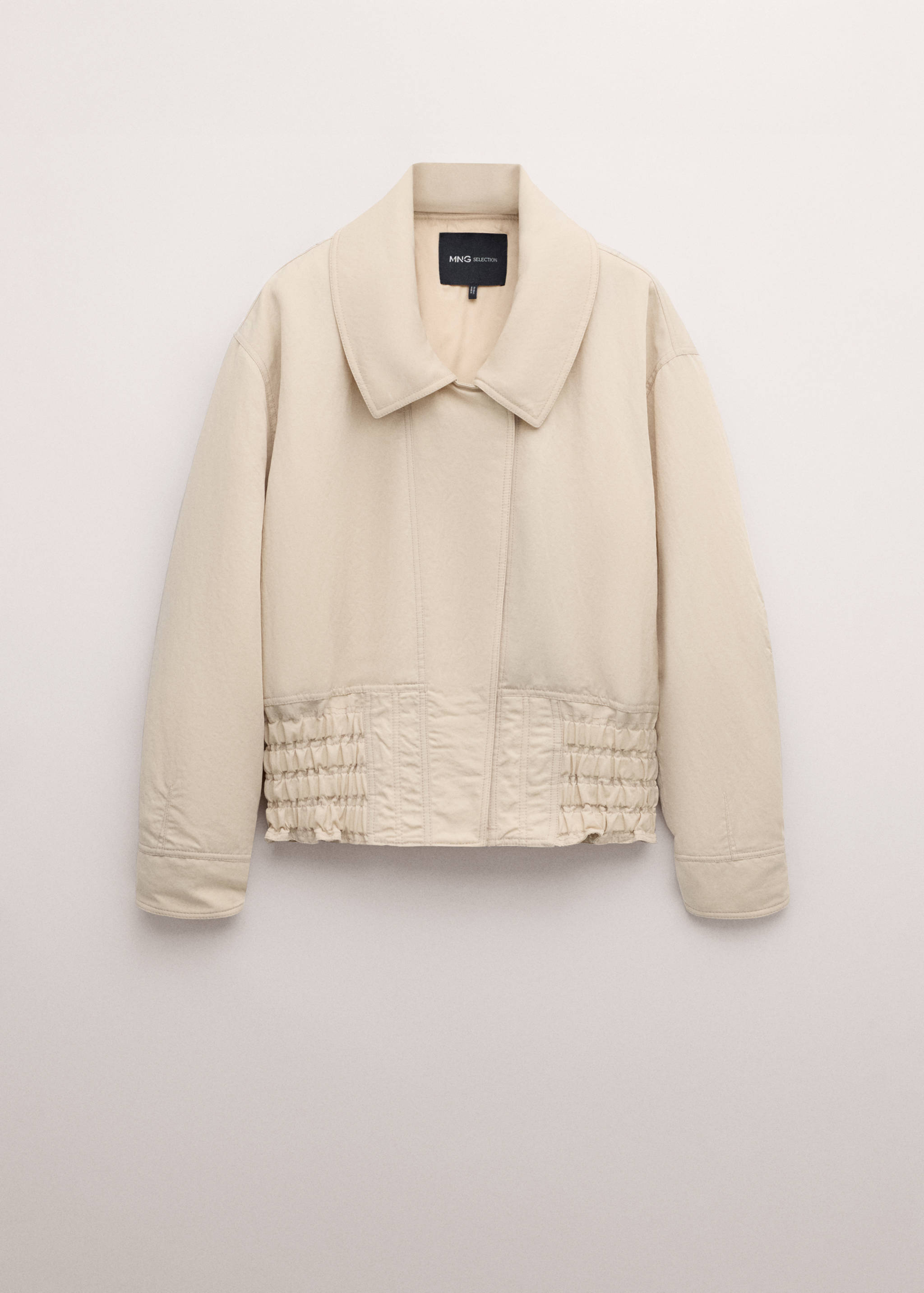 Oversized jacket with gathered waist - Article without model