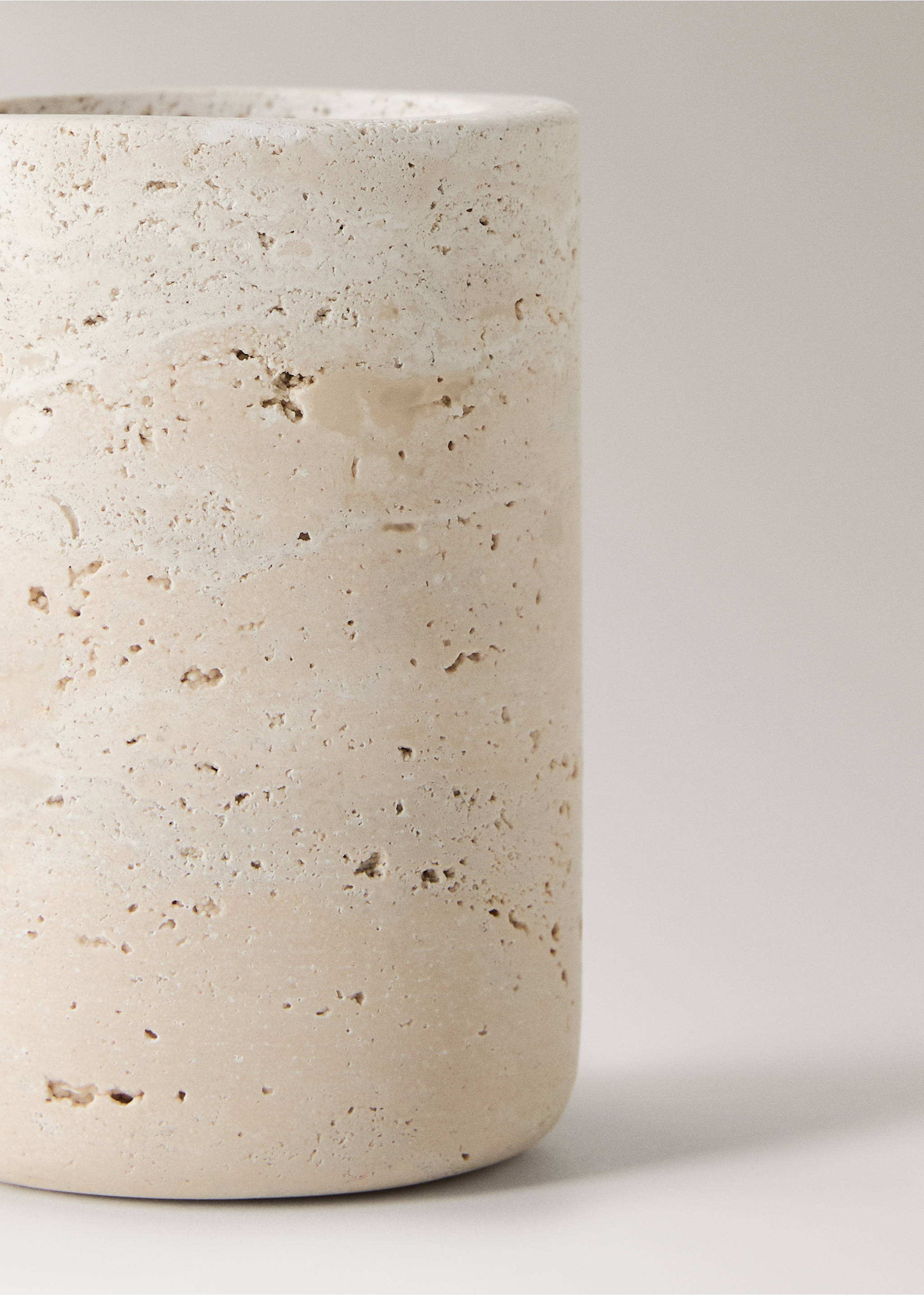 Mramorna kupaonska čaša - Detalji artikla 3, Svjetlosmeđa. Ref: 27034443-00.