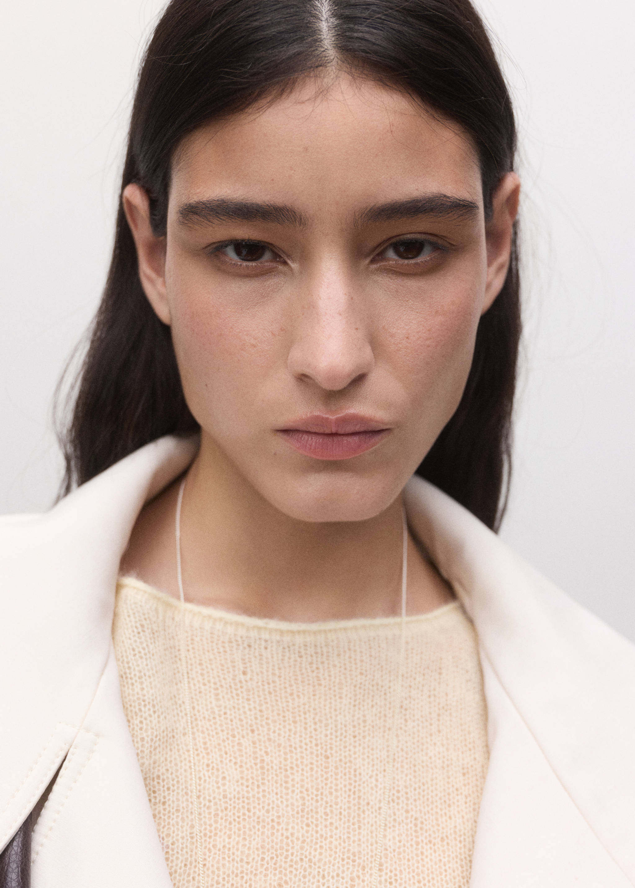 Semi-transparent alpaca sweater - Details of the article 1