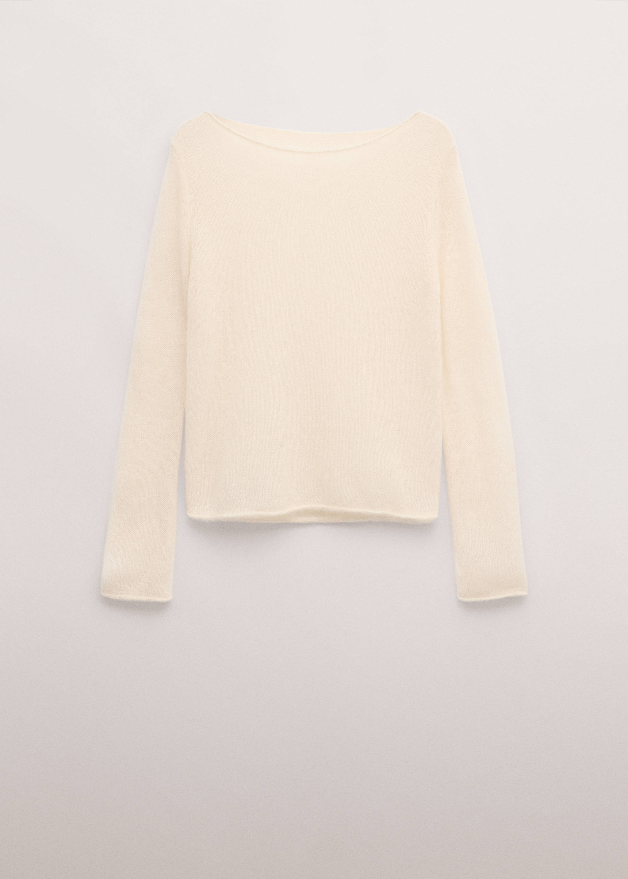 Semi-transparent alpaca sweater - Article without model