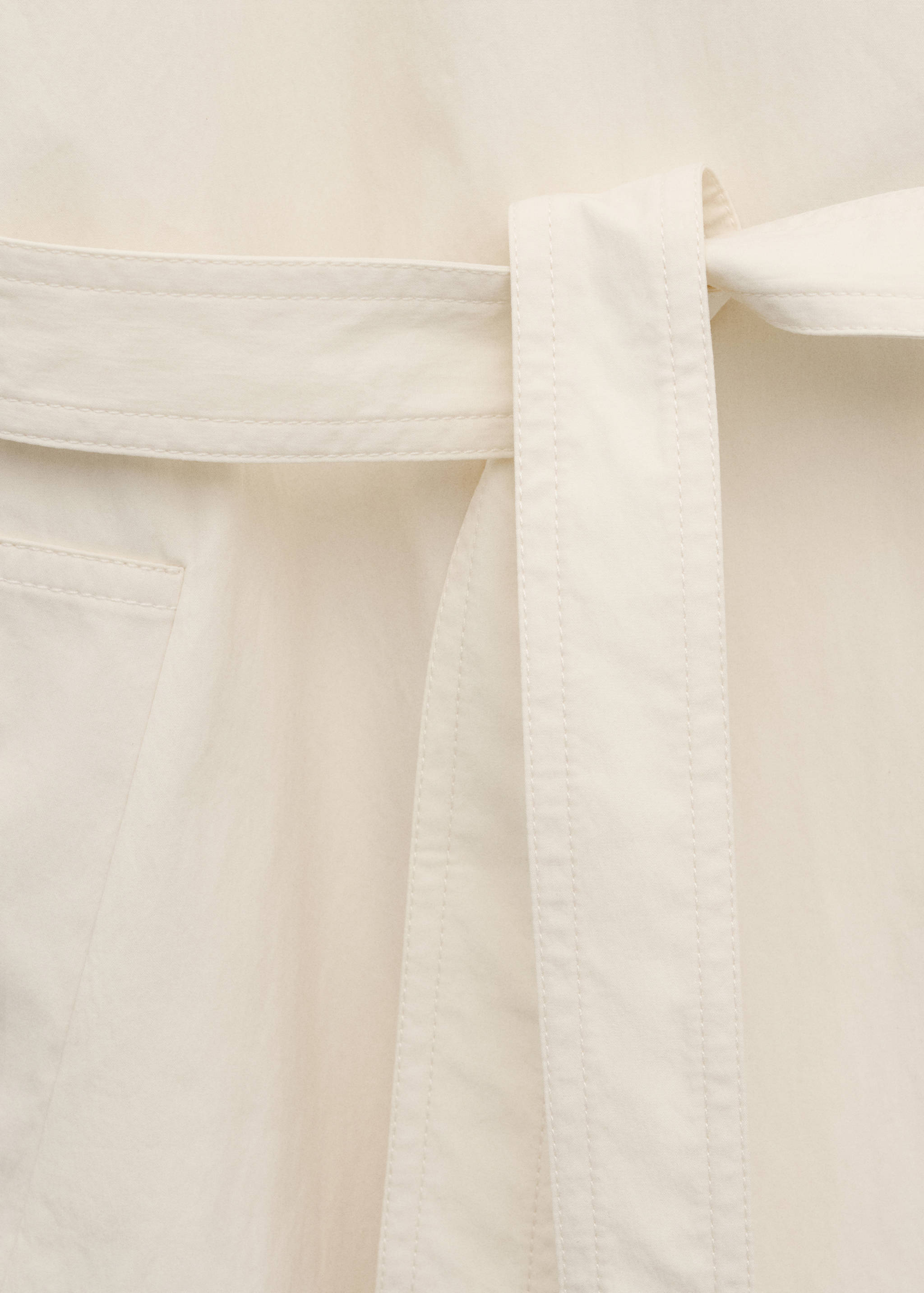 Trench oversize col cheminée et ceinture - Détail de l'article 0