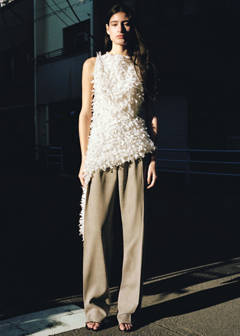Low-rise wool trousers — Grey 2