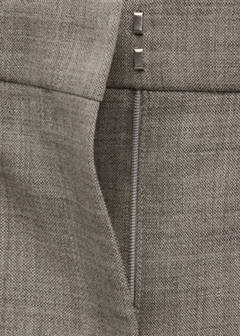 Low-rise wool trousers — Grey 5