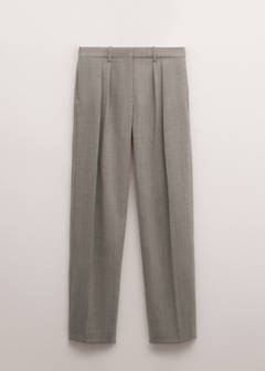Low-rise wool trousers — Grey 4