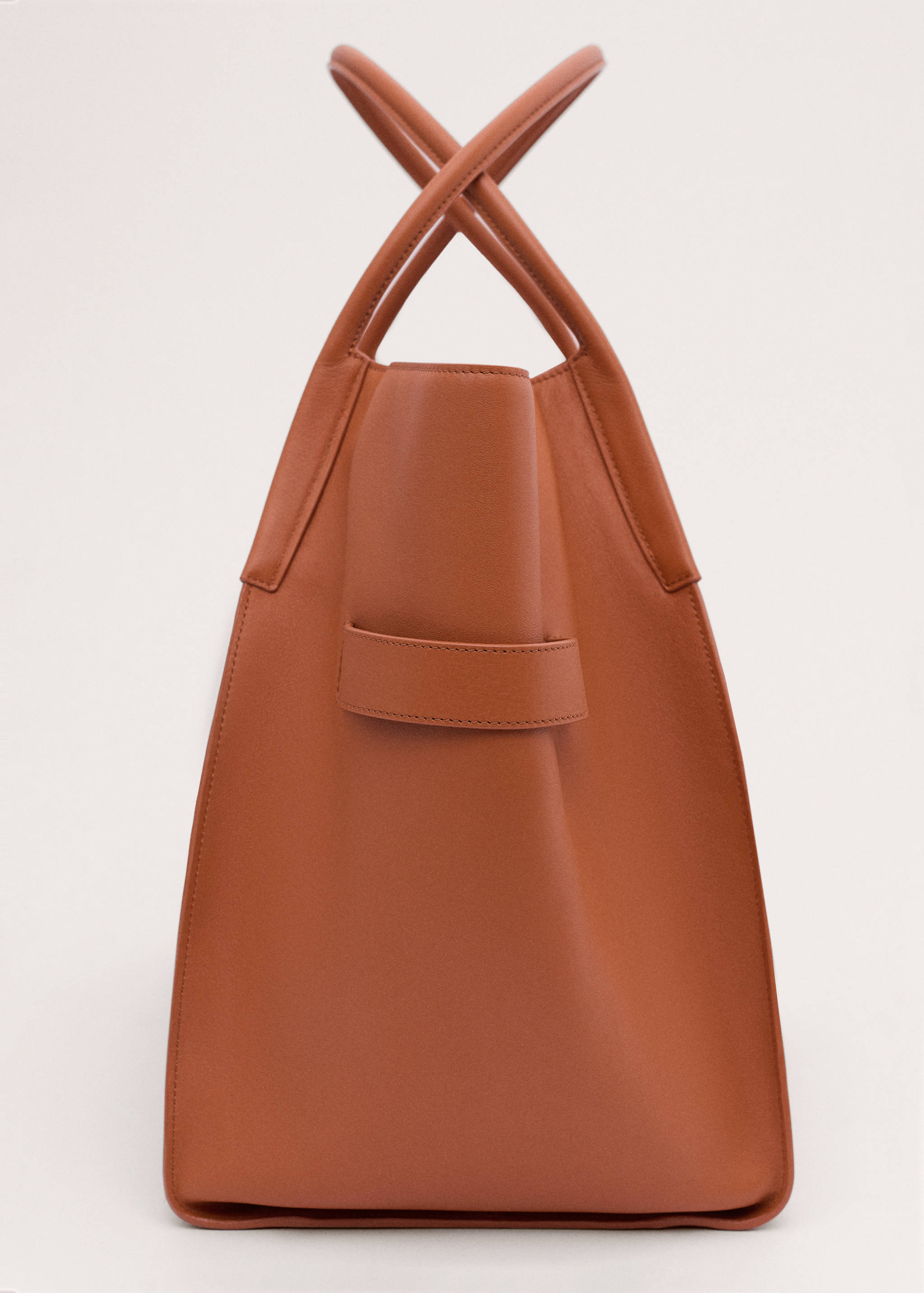 Leather maxi shopper bag - Details of the article 1