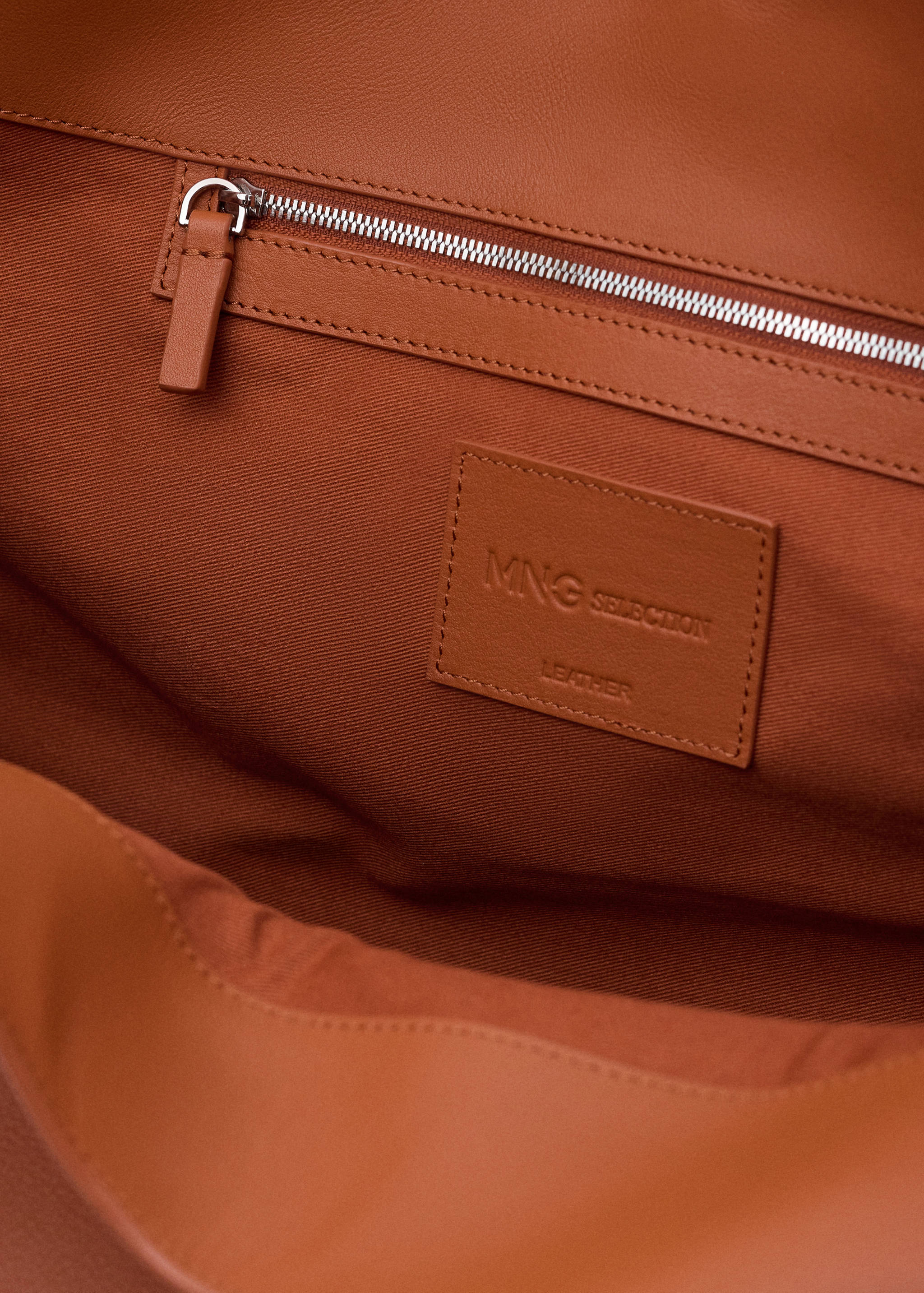 Leather maxi shopper bag - Details of the article 3