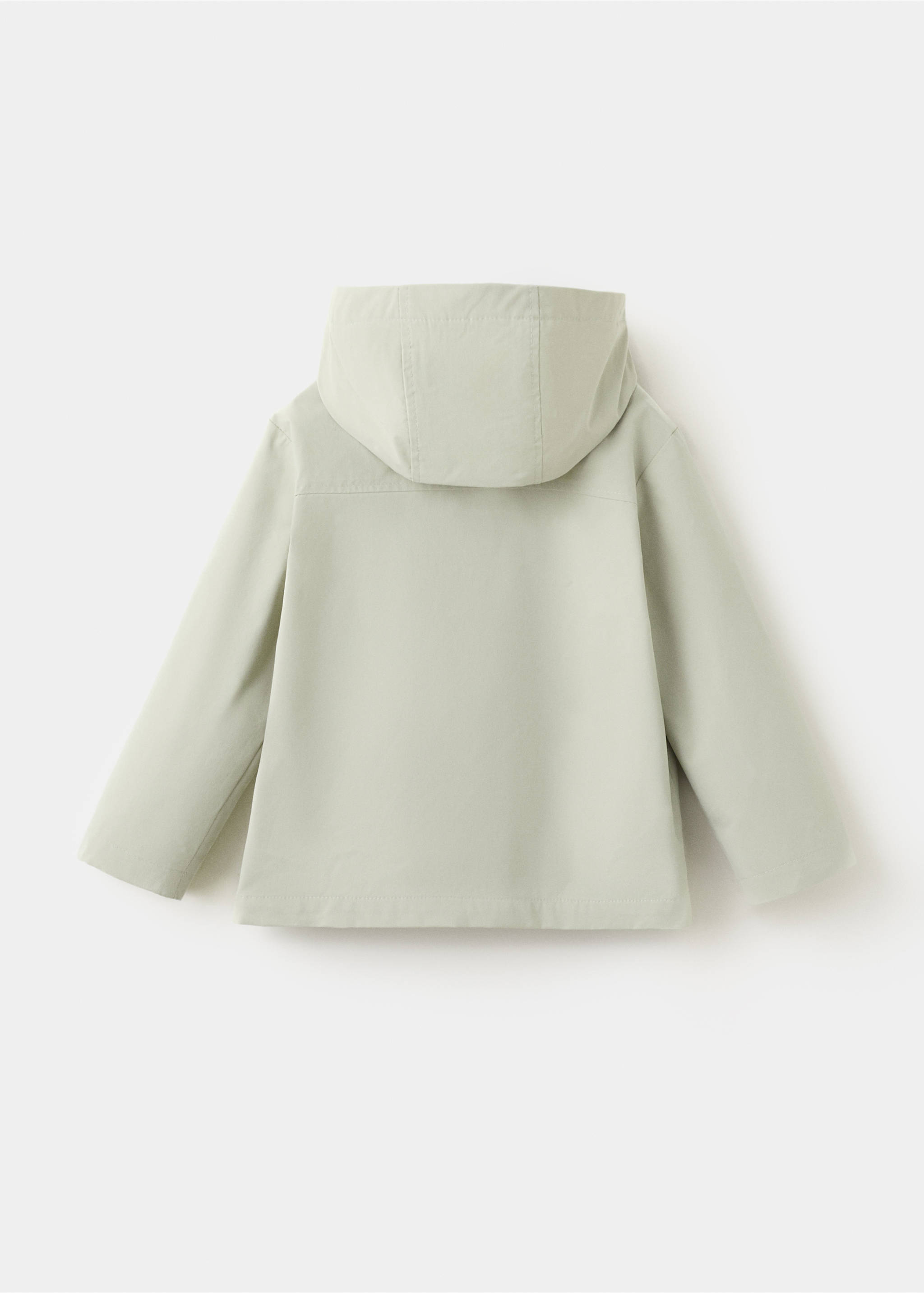 Chaqueta capucha - Reverso del artículo, Verde pastel. Ref: 27034769-00.