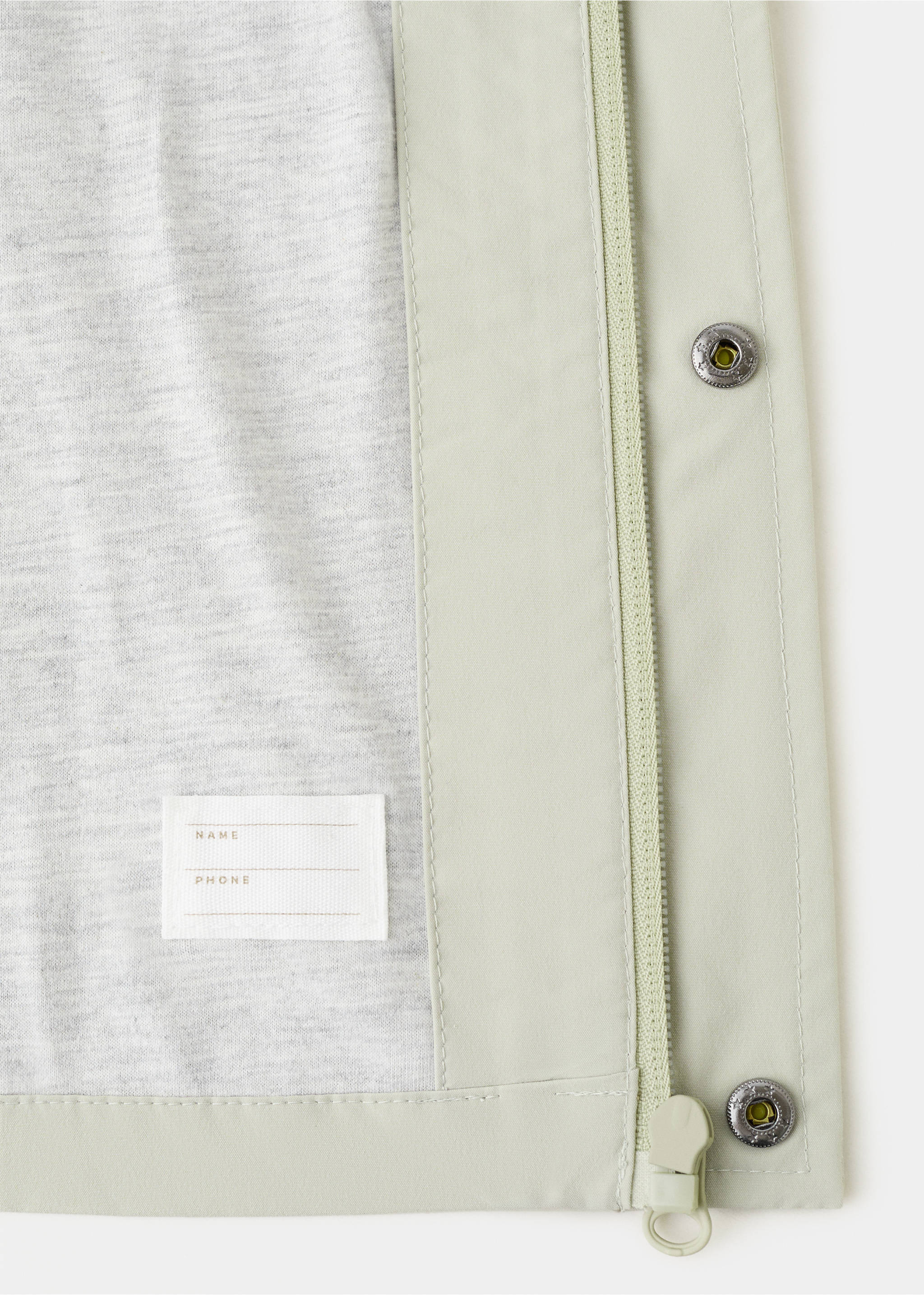 Chaqueta capucha - Detalle del artículo 0, Verde pastel. Ref: 27034769-00.