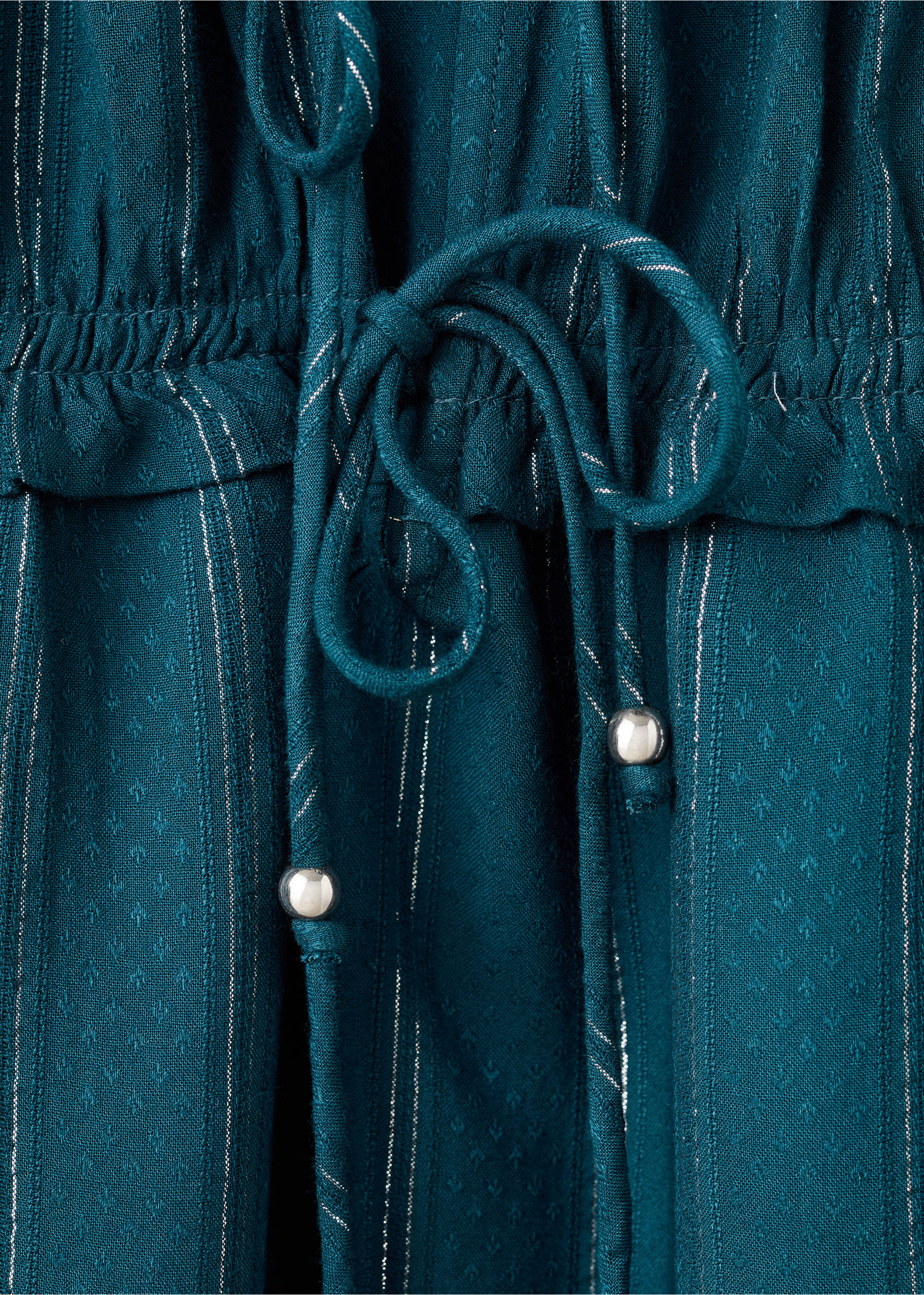 Блузка из люрекса с завязками - Деталь изделия 0, Синий нефть. Ref: 27034772-00.