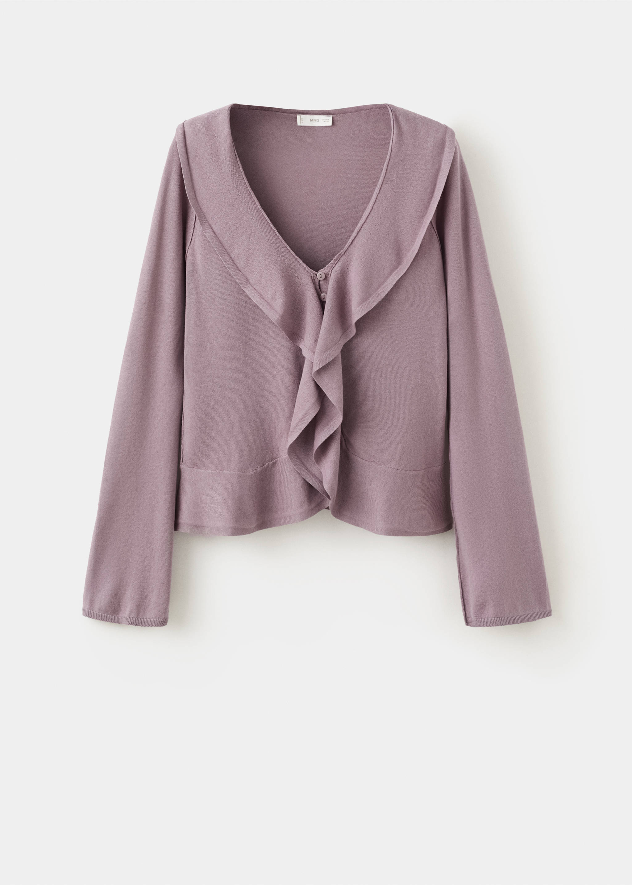 Кардиган с воланами - Изделие без модели