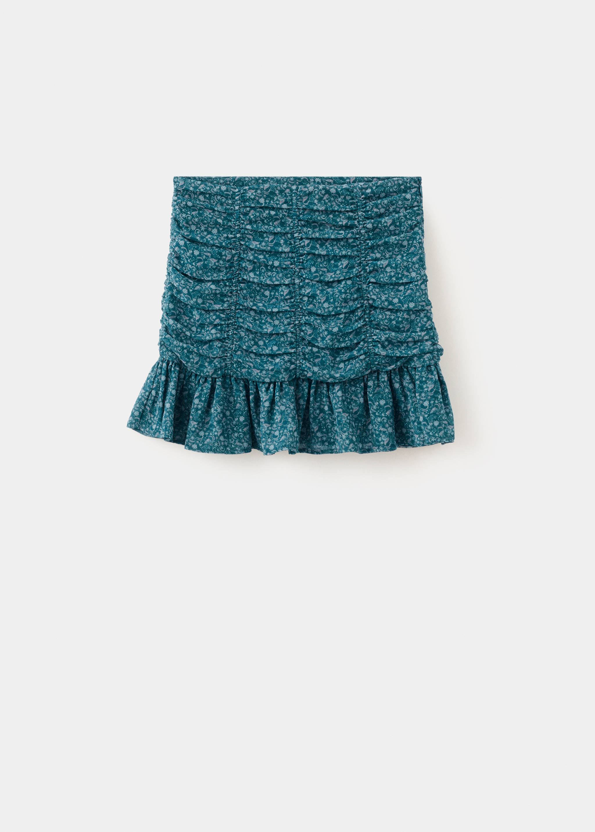 Принтованная юбка с воланами - Изделие без модели