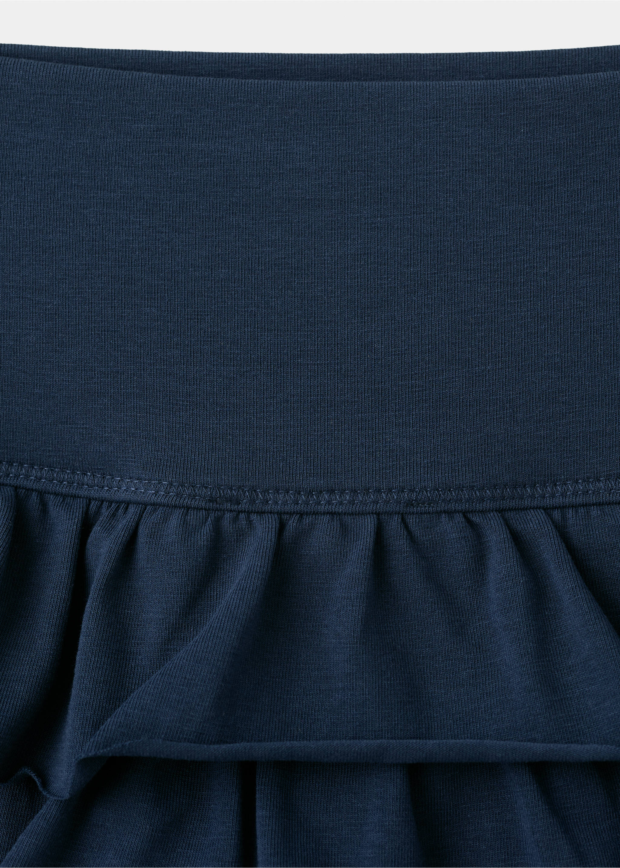 Короткая юбка с оборками - Деталь изделия 8, Глубокий темно-синий. Ref: 27034778-00.