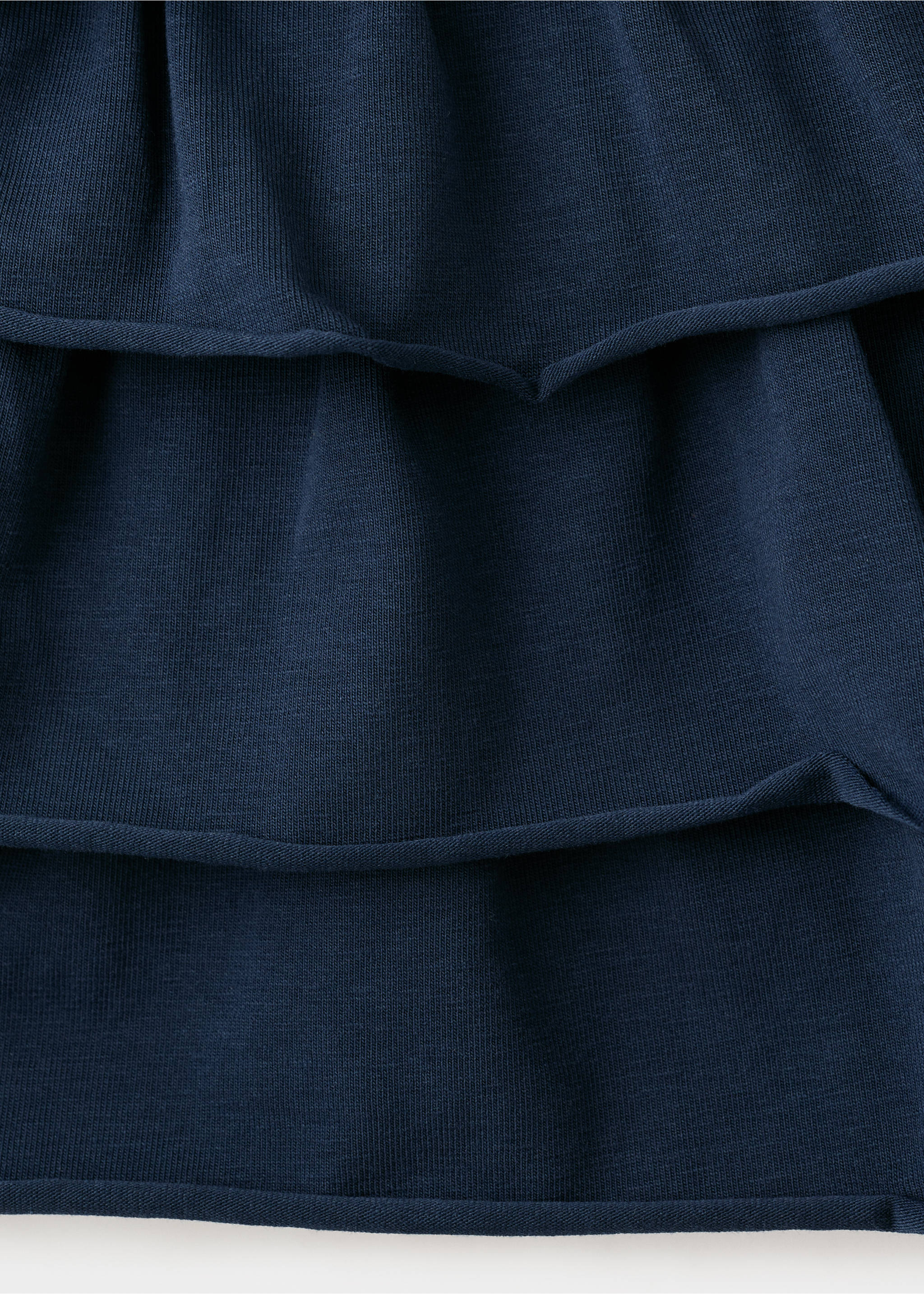 Короткая юбка с оборками - Деталь изделия 0, Глубокий темно-синий. Ref: 27034778-00.