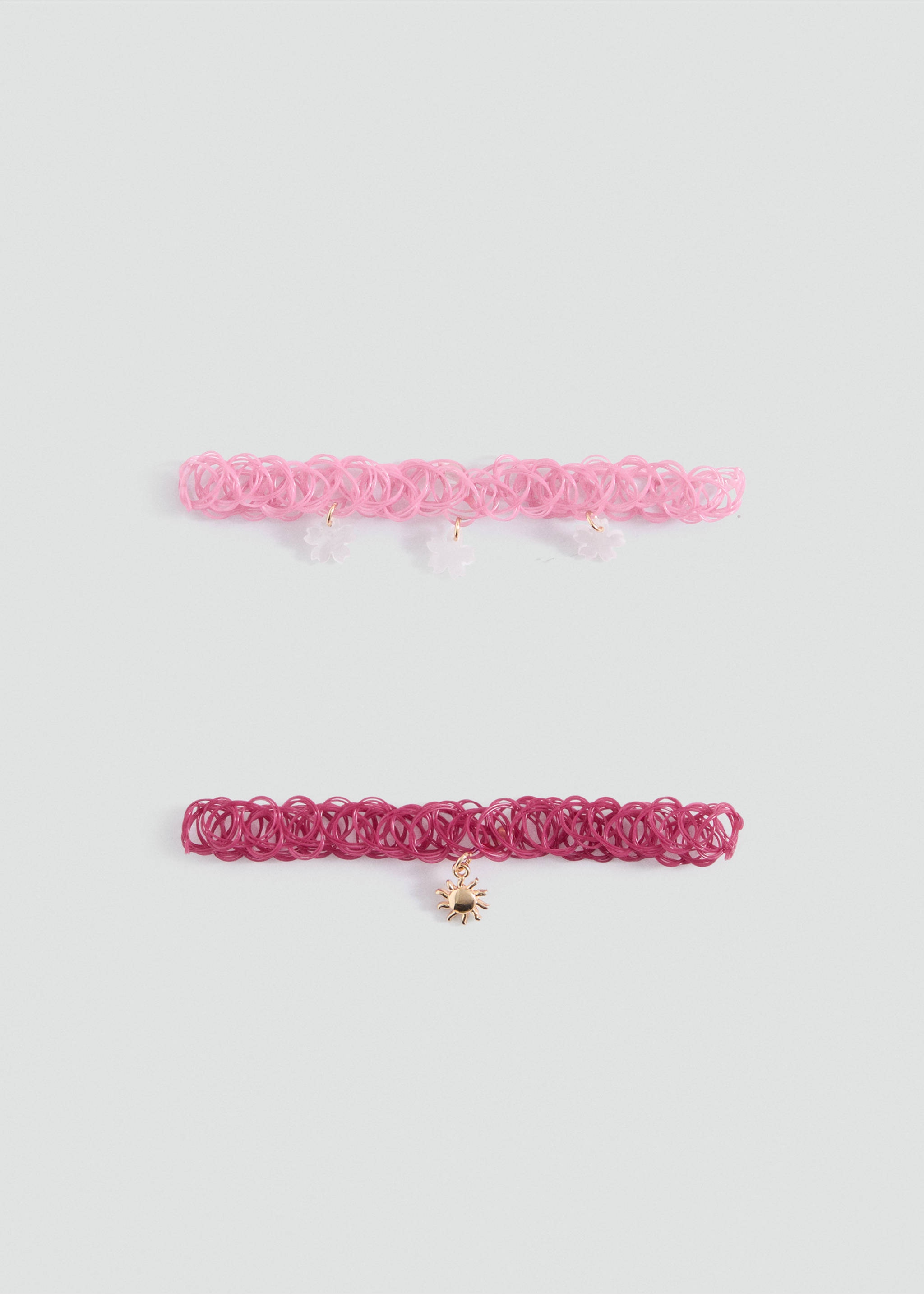 Komplet od 2 uske ogrlice - Artikl bez modela, Jagoda crvena. Ref: 27034779-00.