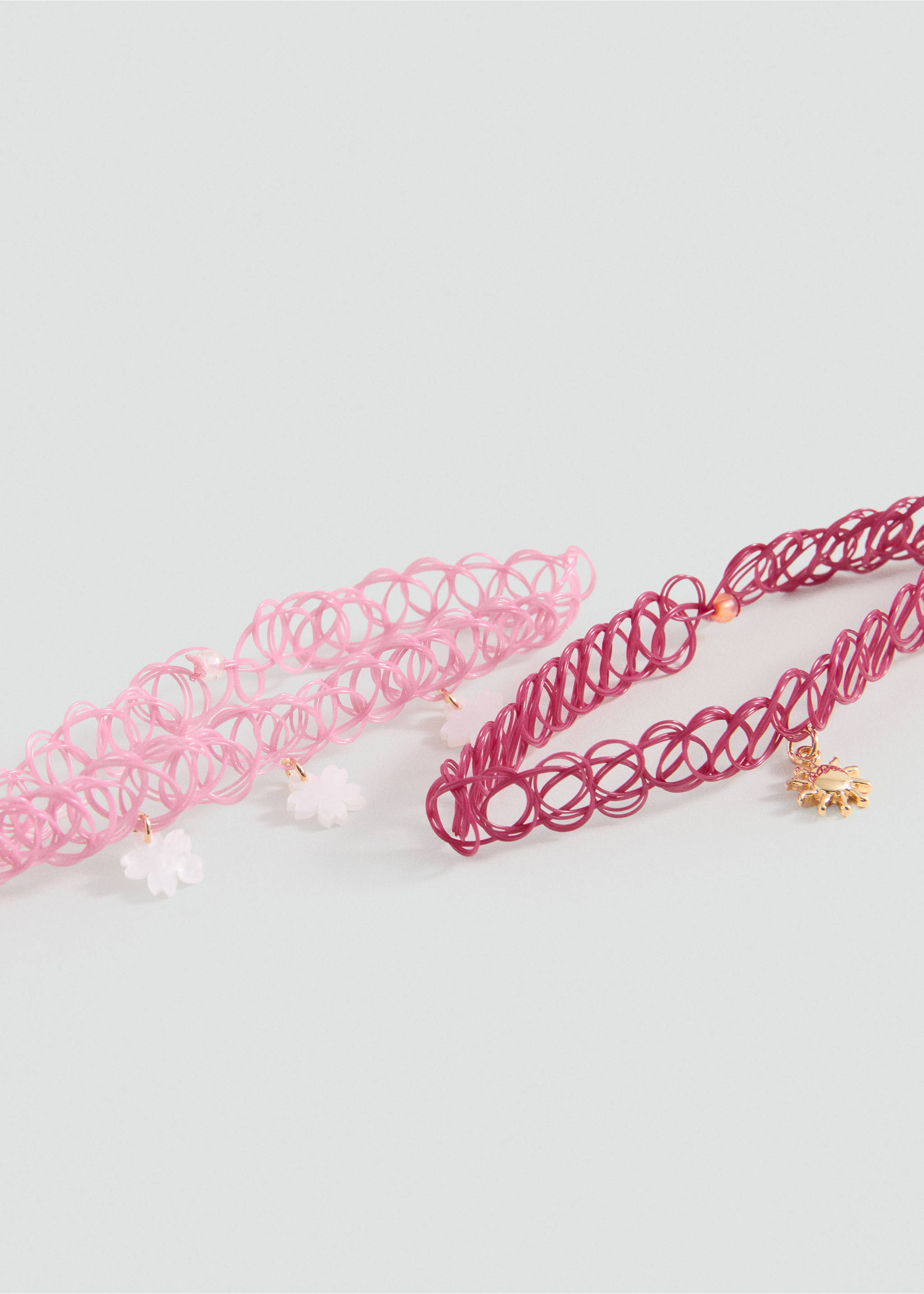 Komplet od 2 uske ogrlice - Detalji artikla 1, Jagoda crvena. Ref: 27034779-00.