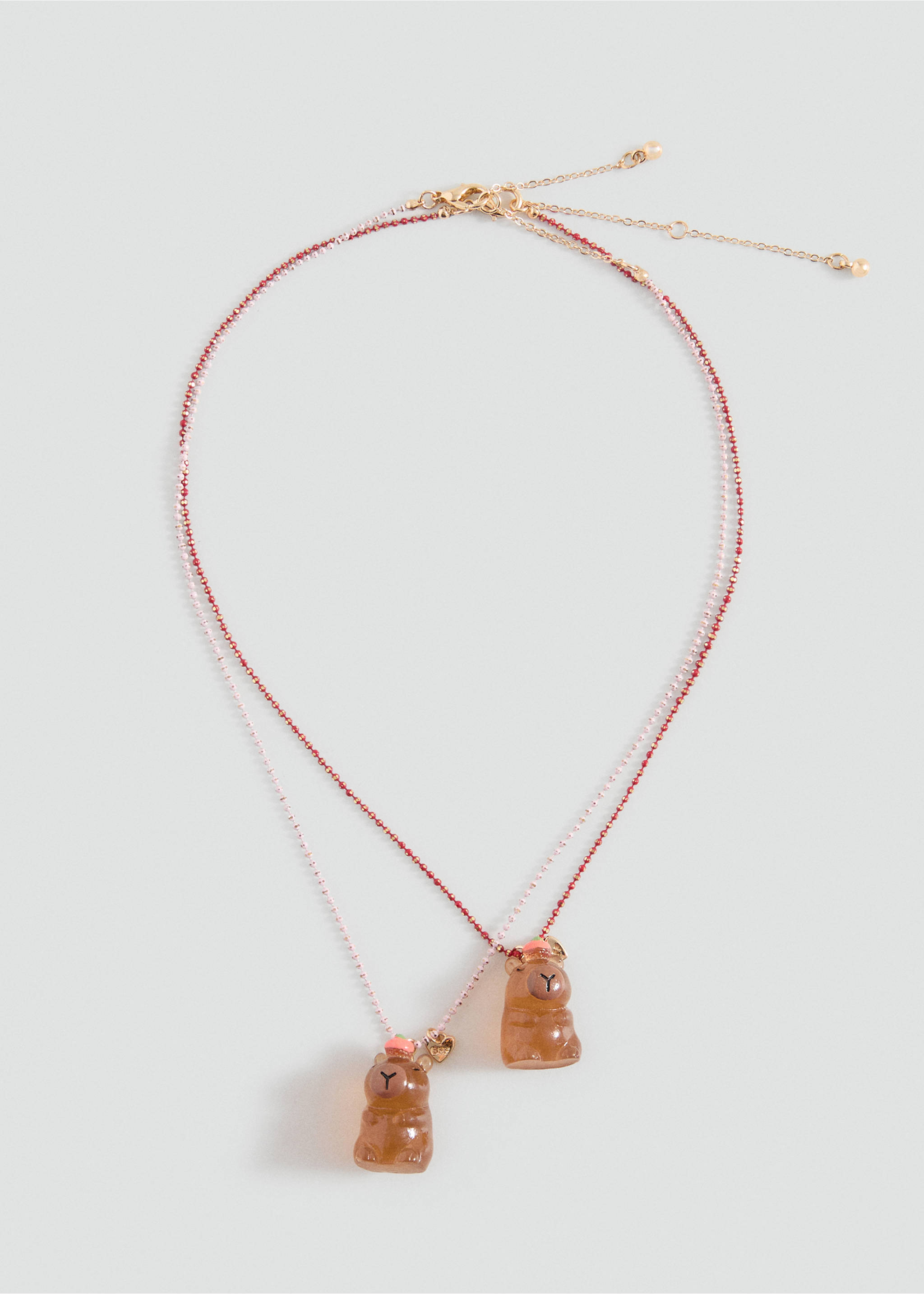 Combined necklace pack - Article without model, Brown. Ref: 27034780-00.