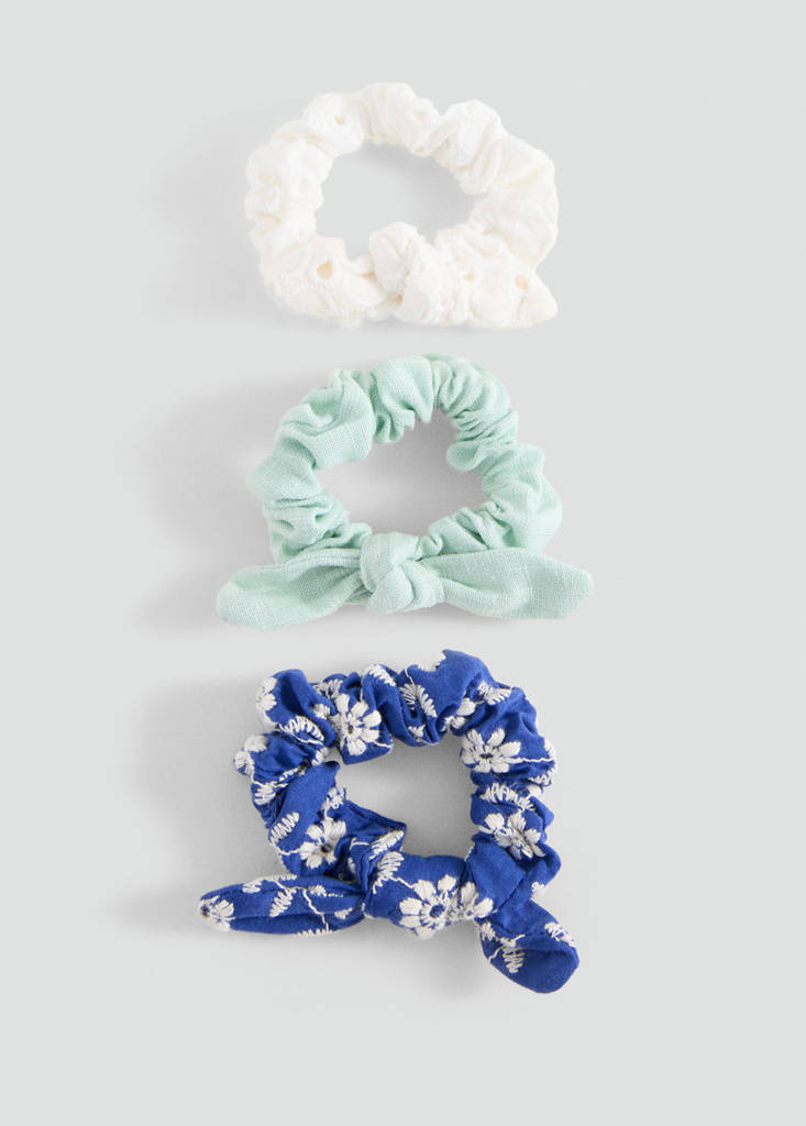 Scrunchies 3 pack — White
