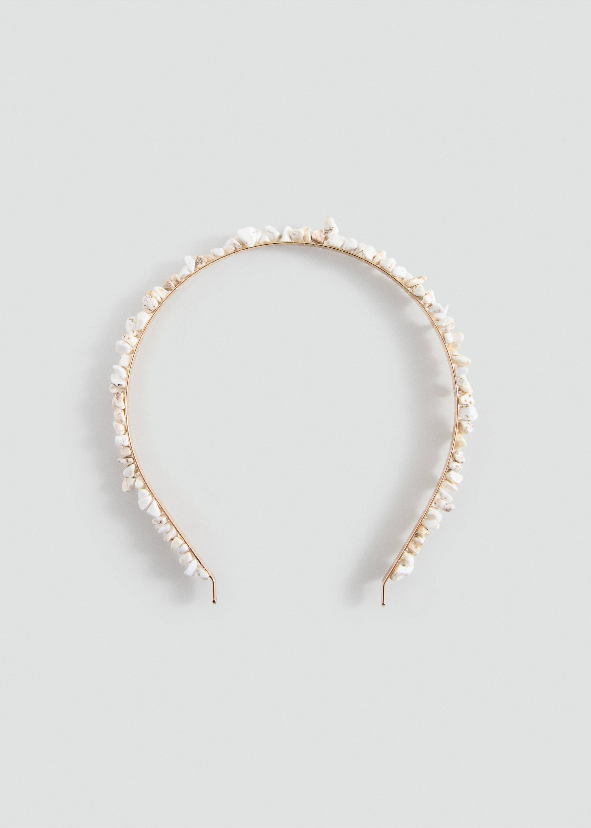 Serre-tête détail perles - Article sans modèle, Écru. Ref: 27034784-00.